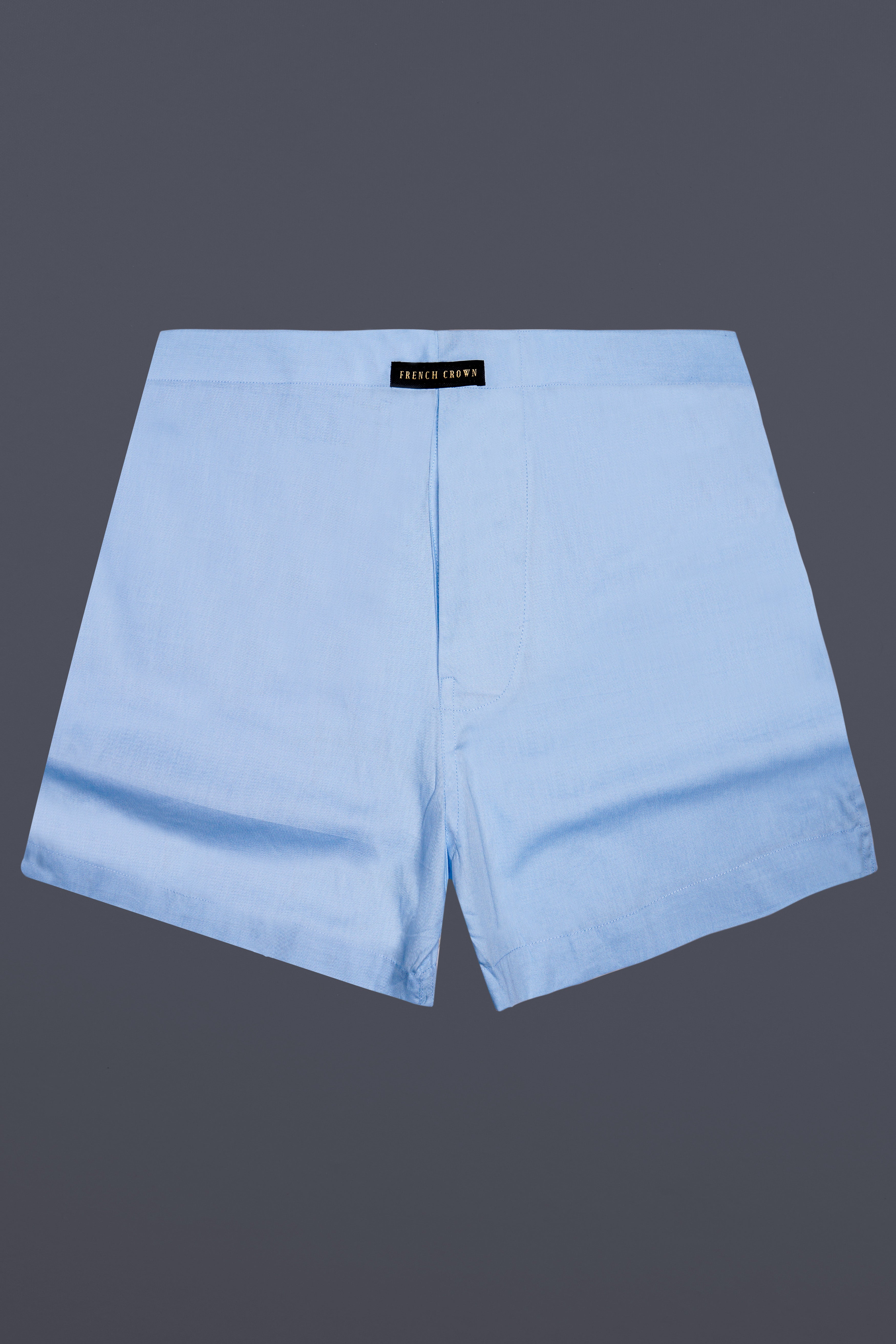 Spindle Blue Solid Super Soft Premium Cotton Boxer