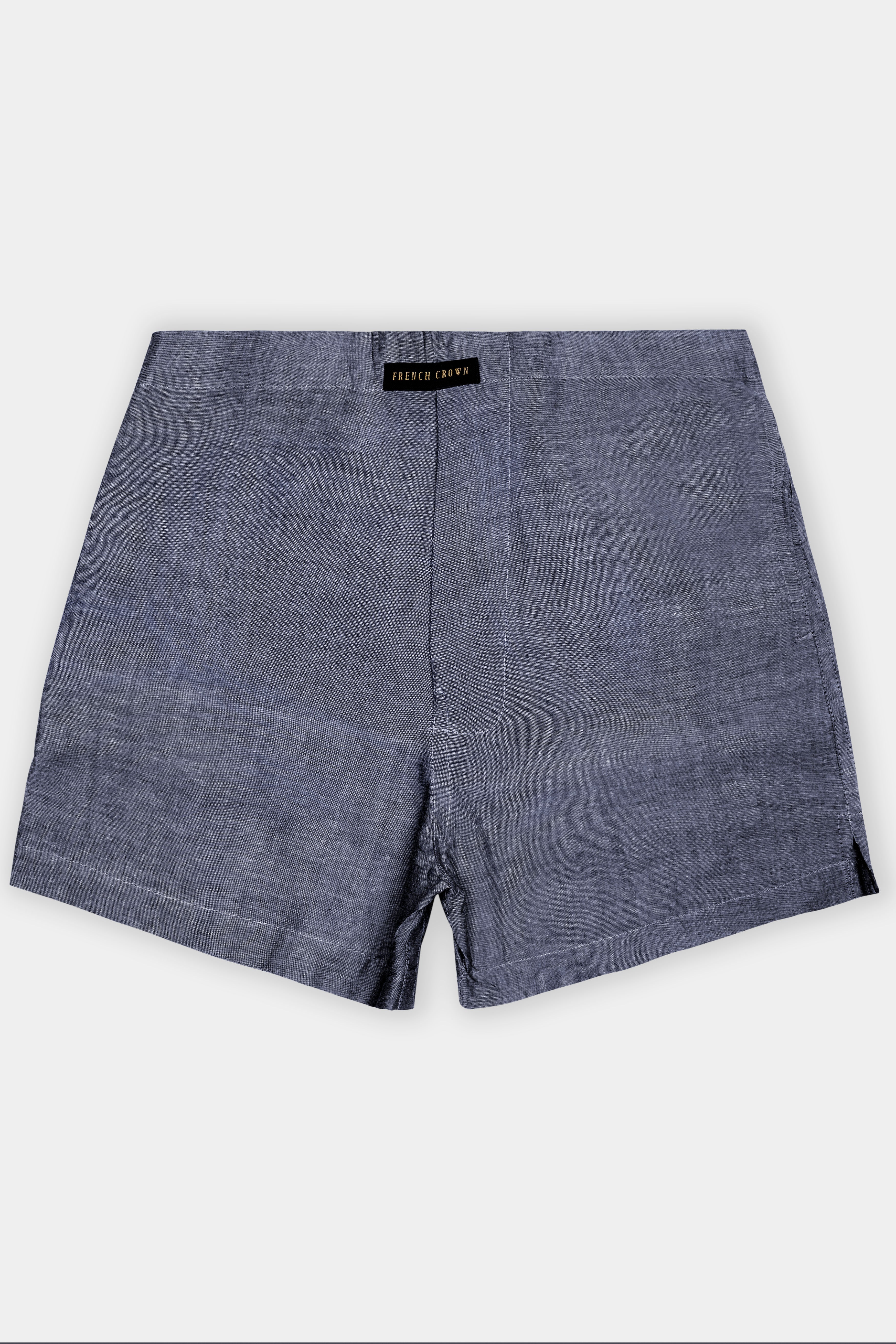 Urban Stone-Dolphin Gray Solid Chambray Premium Cotton Boxer