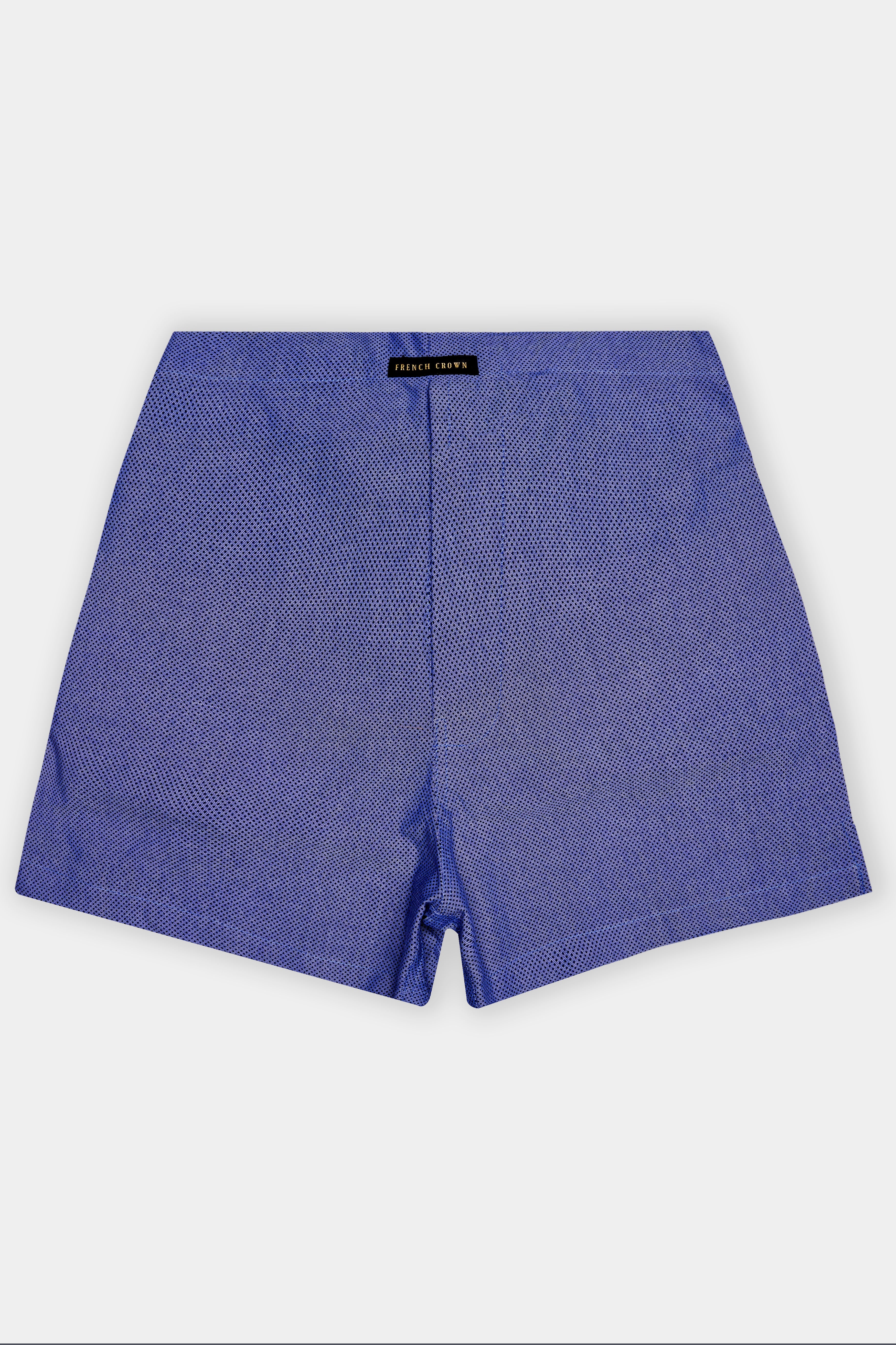 Sapphire-Victoria Blue Dobby Textured Premium Giza Cotton Boxer