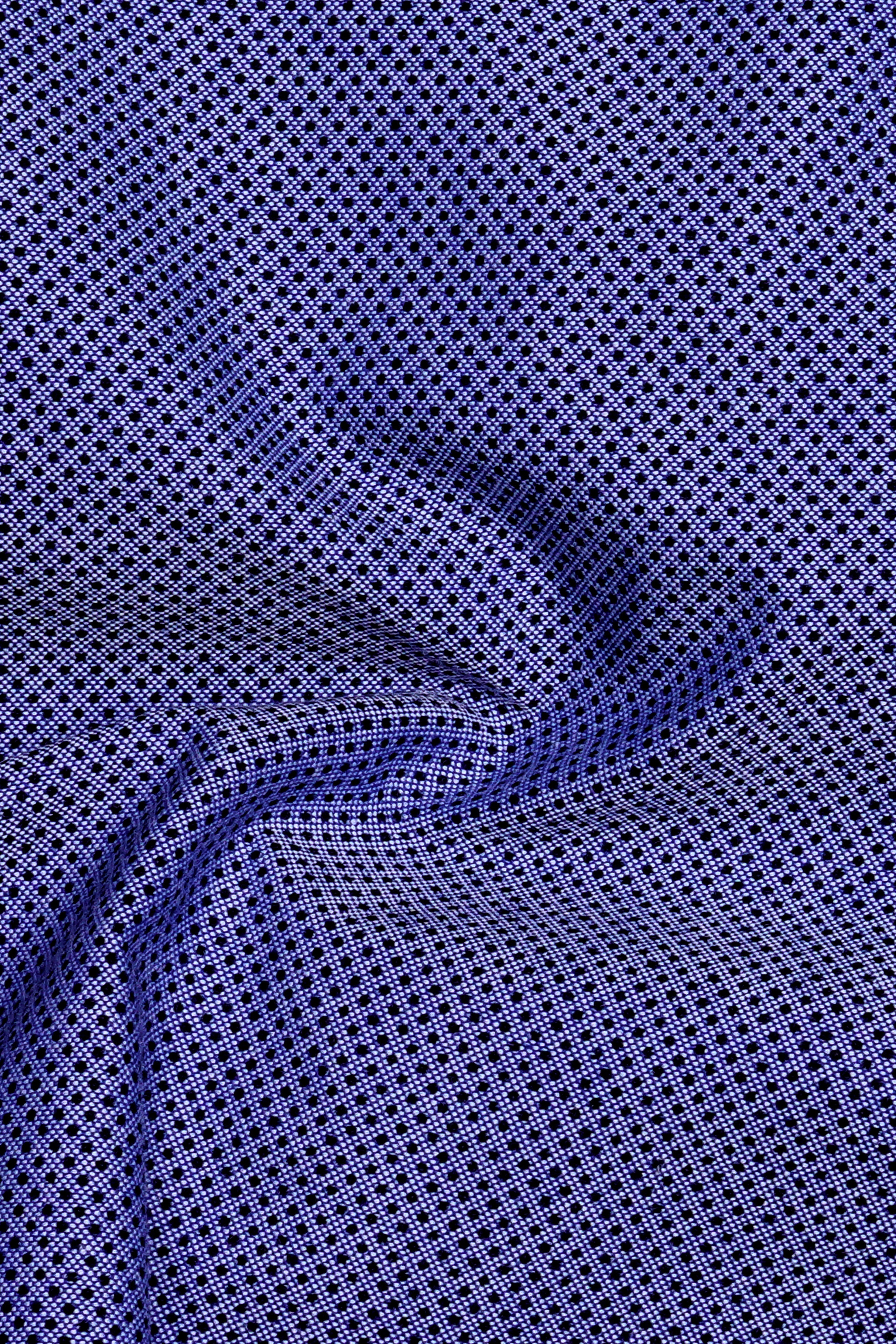 Sapphire-Victoria Blue Dobby Textured Premium Giza Cotton Boxer