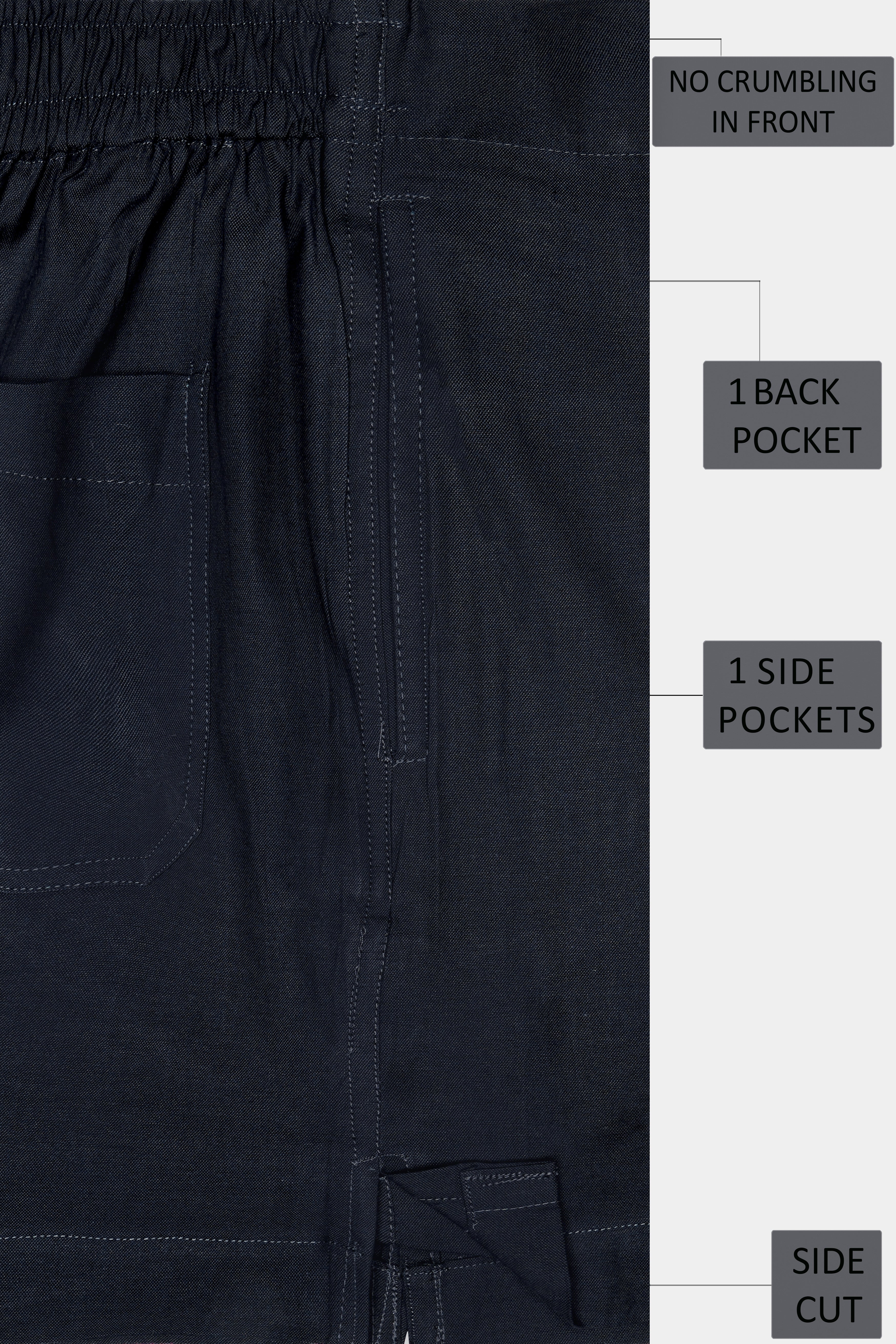 Graphite-Zeus Gray Solid Oxford Premium Cotton Boxer