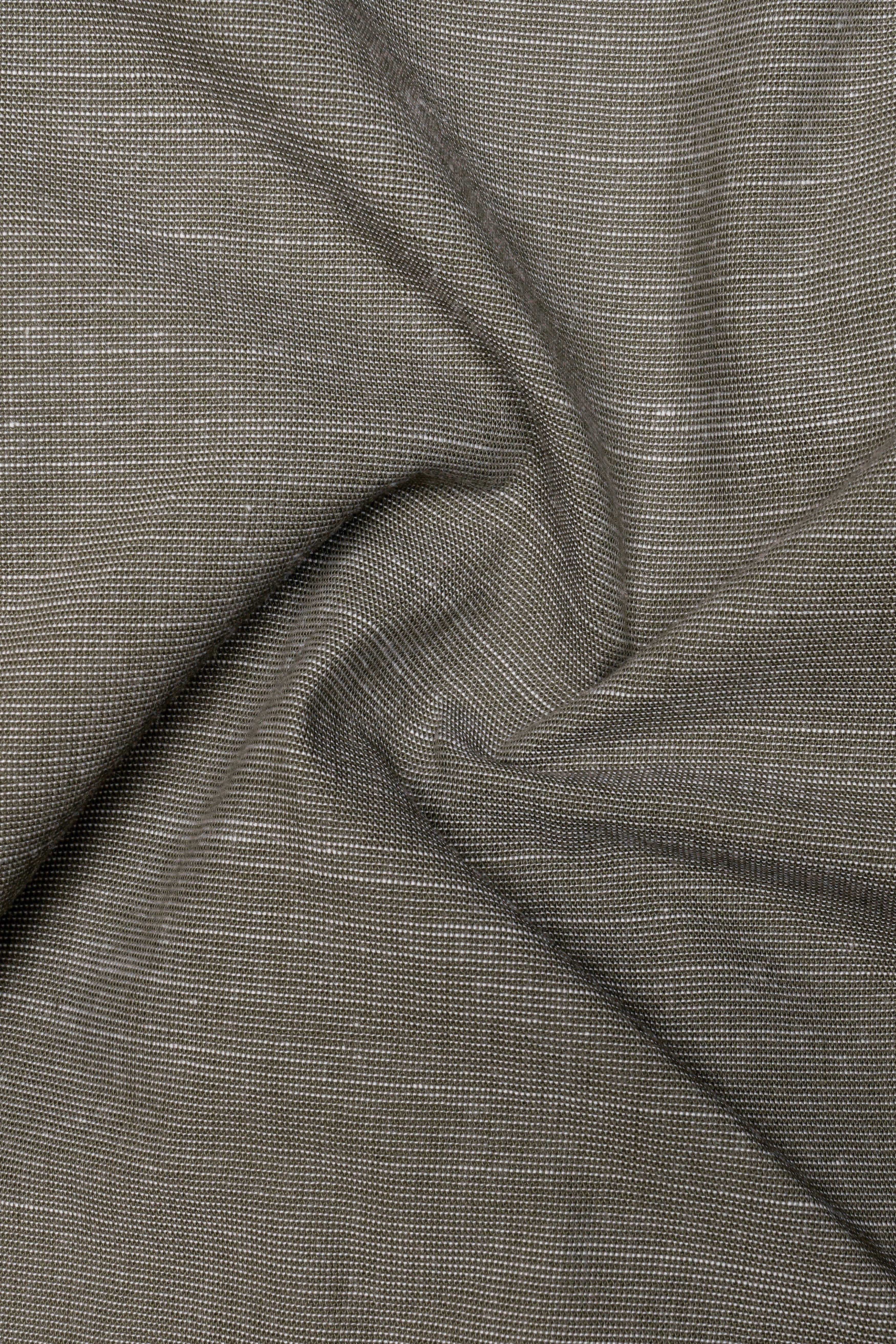 Ironstone-Carbon Gray Textured Chambray Premium Cotton Boxer
