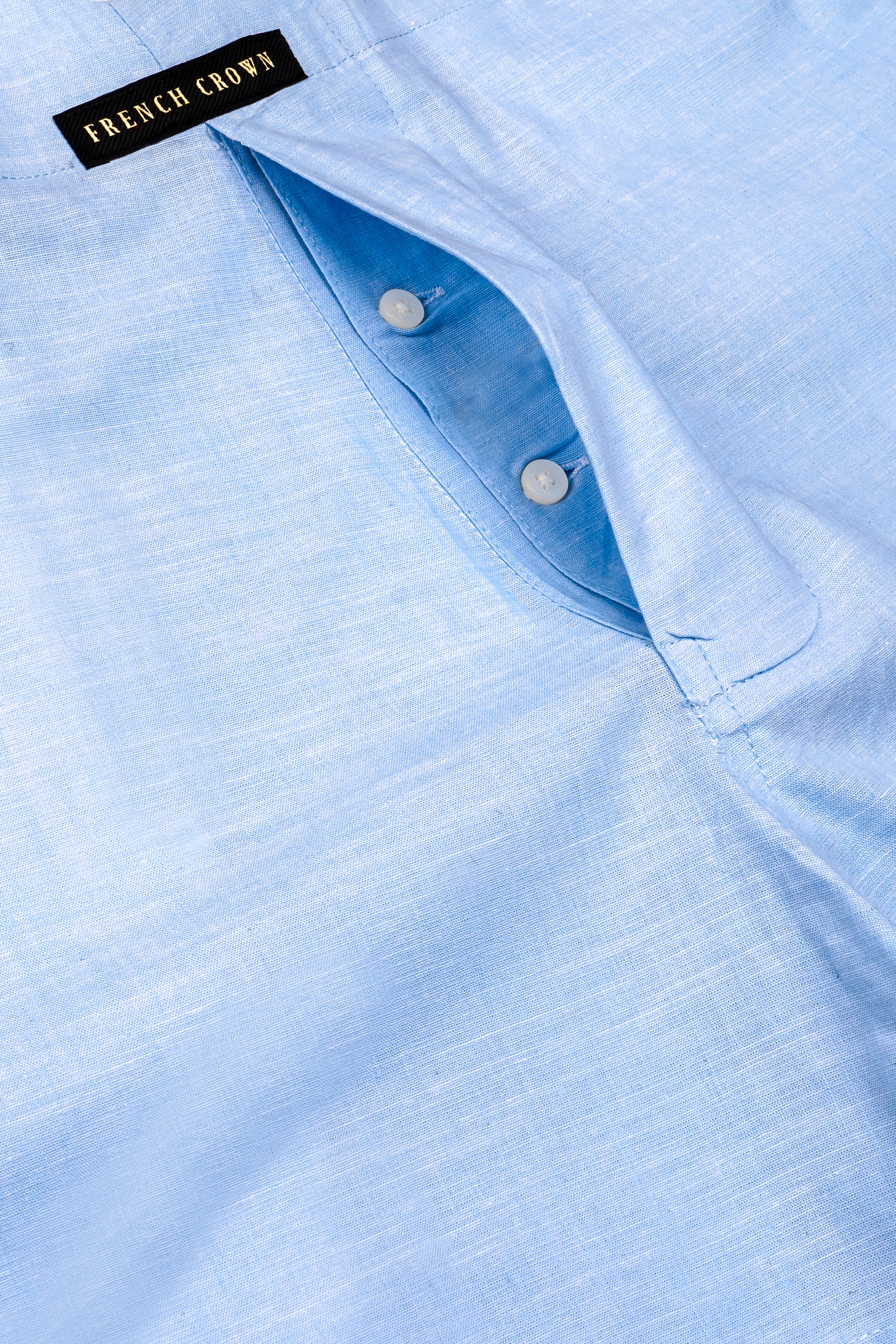 Spindle Blue Textured Luxurious Linen Boxer