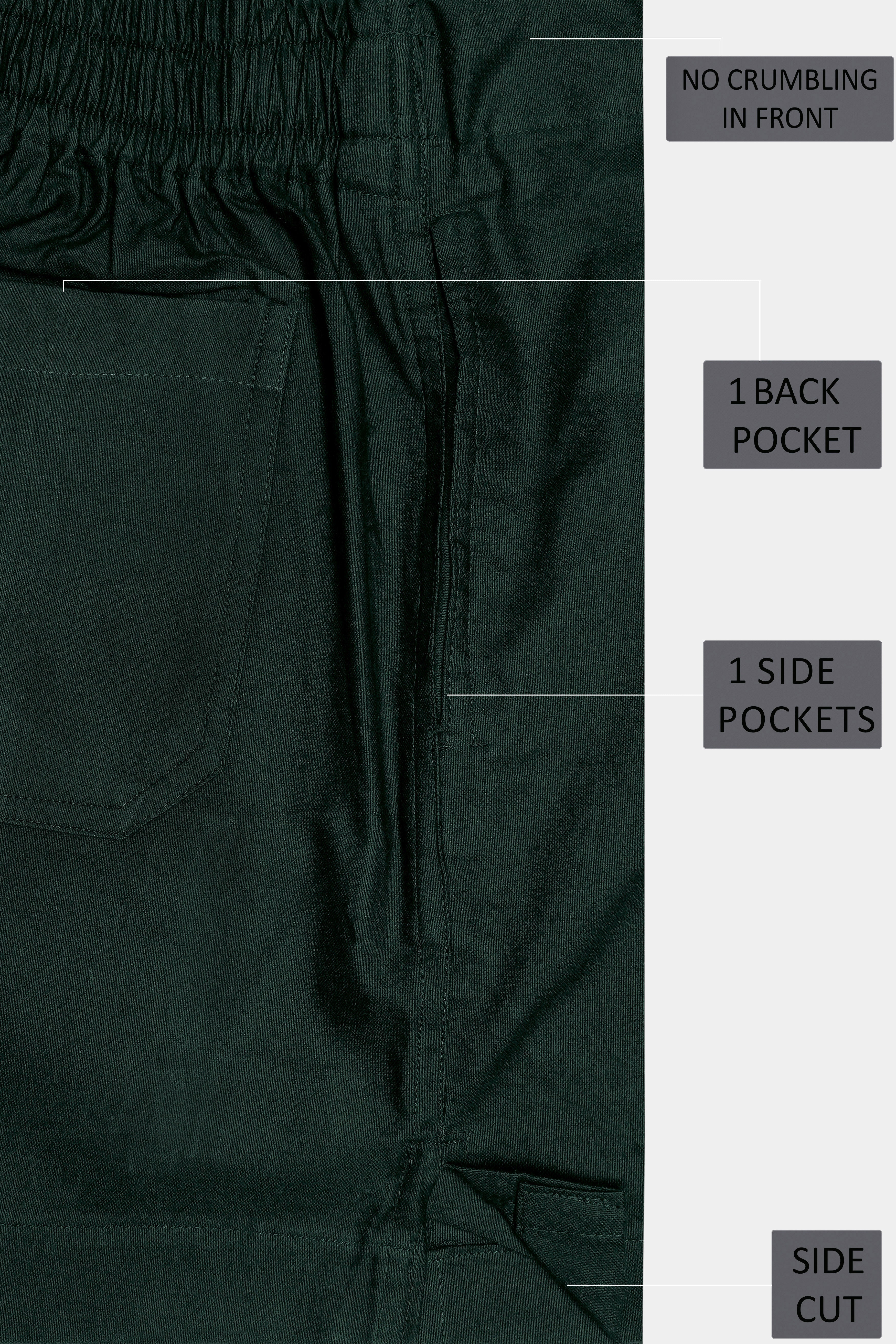 Celtic Green Solid Oxford Premium Cotton Boxer