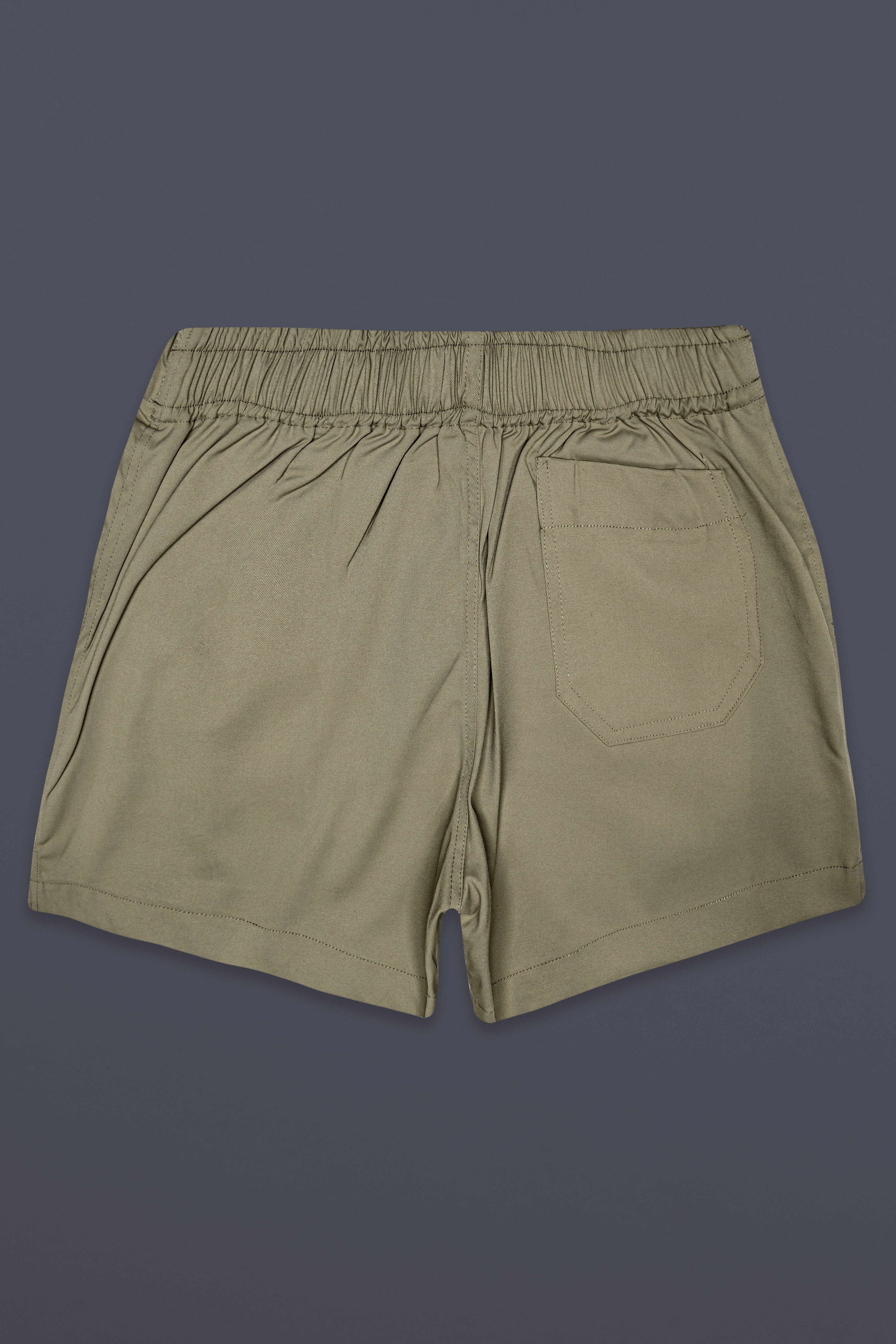 Olive Haze Solid Twill Premium Cotton Boxer
