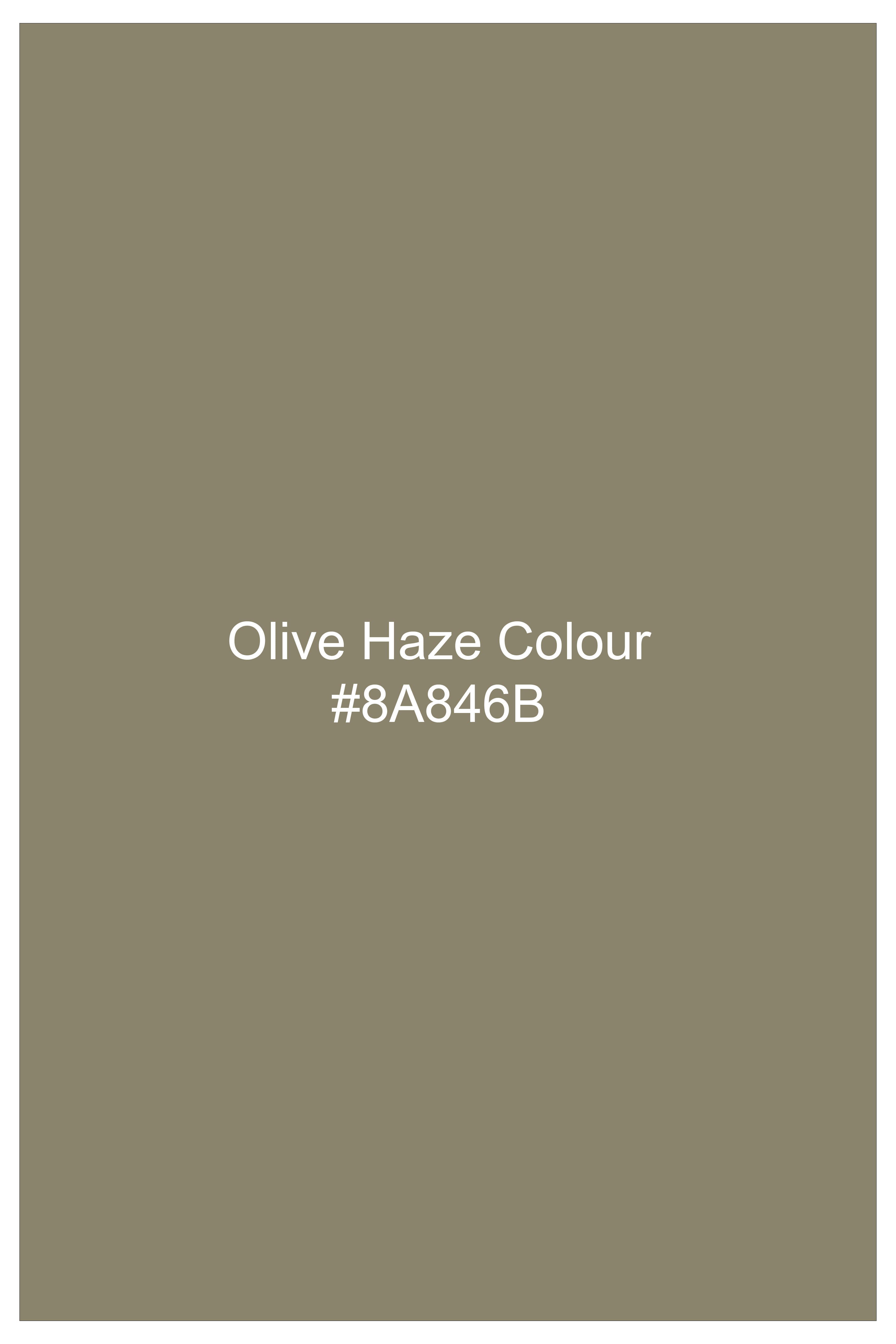 Olive Haze Solid Twill Premium Cotton Boxer