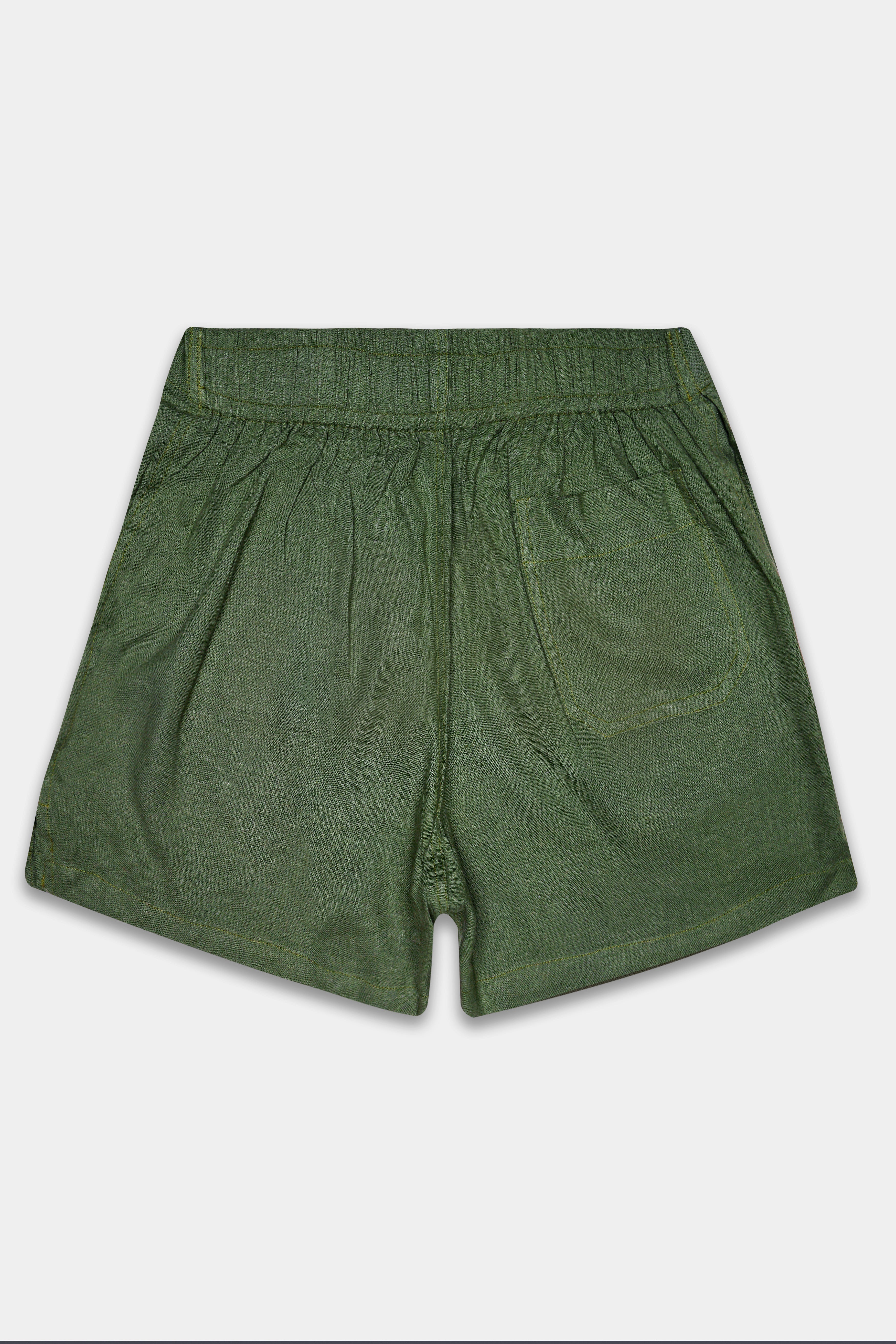 Rifle Green Solid Super Soft Luxurious Linen Boxer
