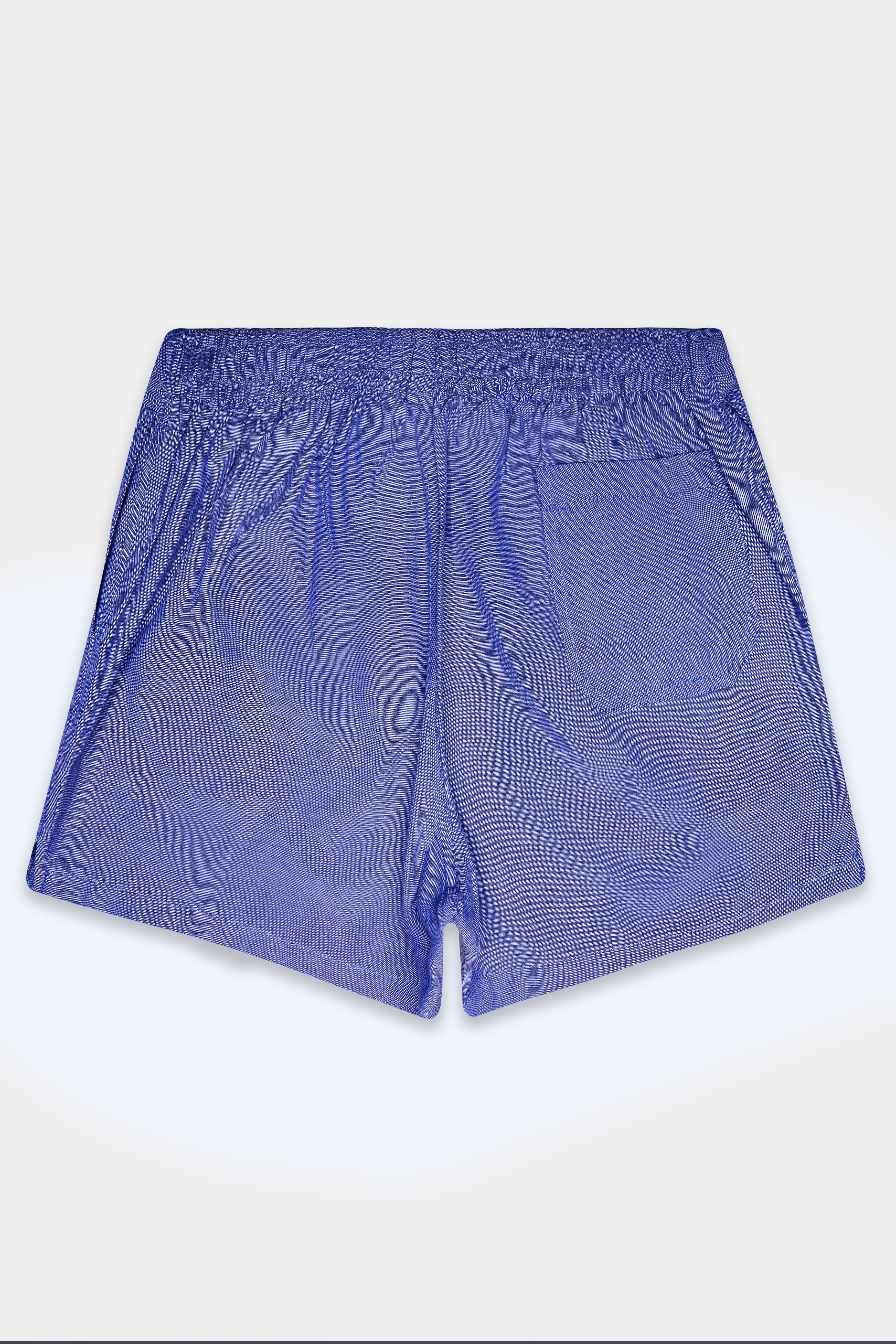 Wisteria Blue Solid Oxford Premium Cotton Boxer
