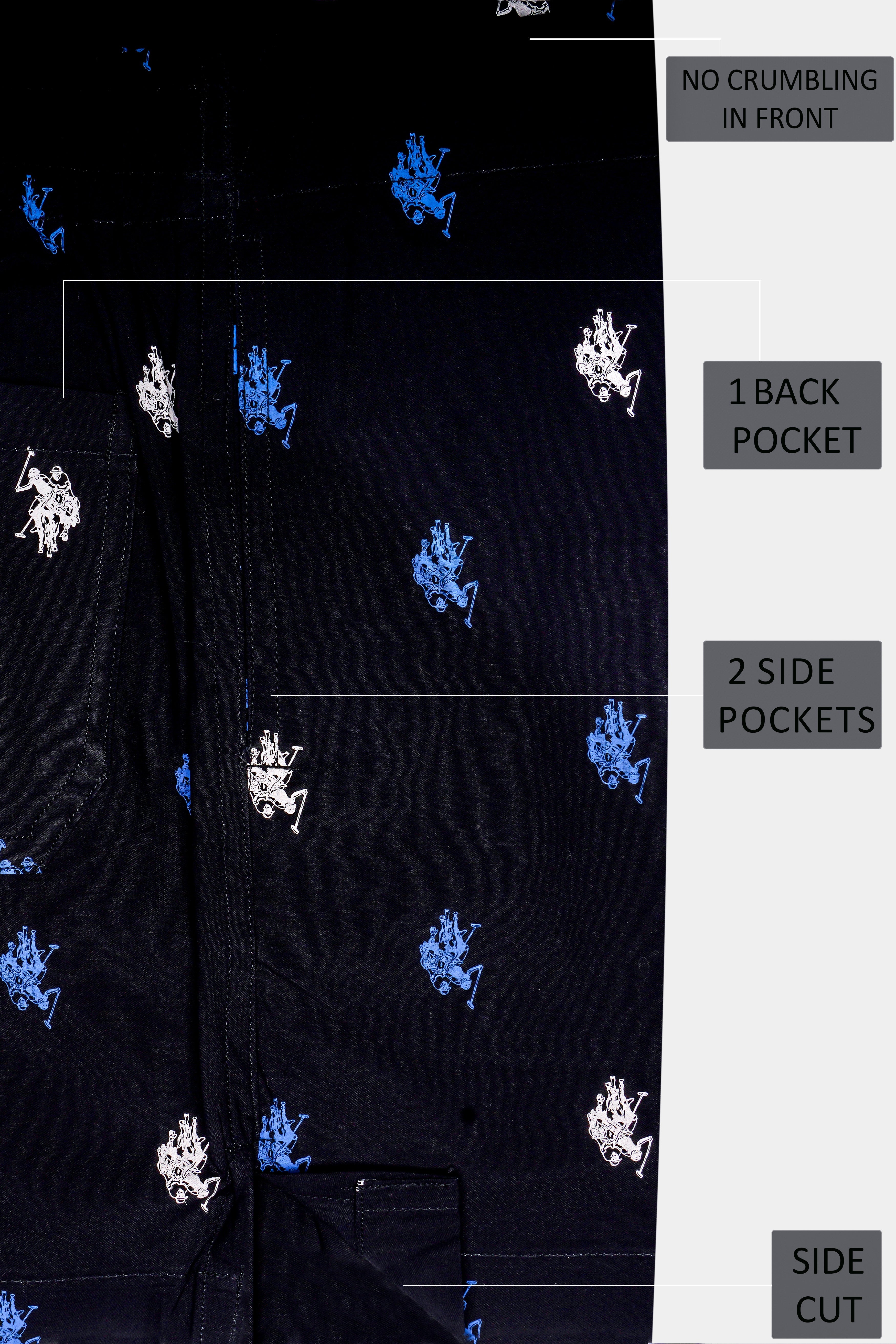 Jade Black Polo Printed Super Soft Premium Cotton Boxer