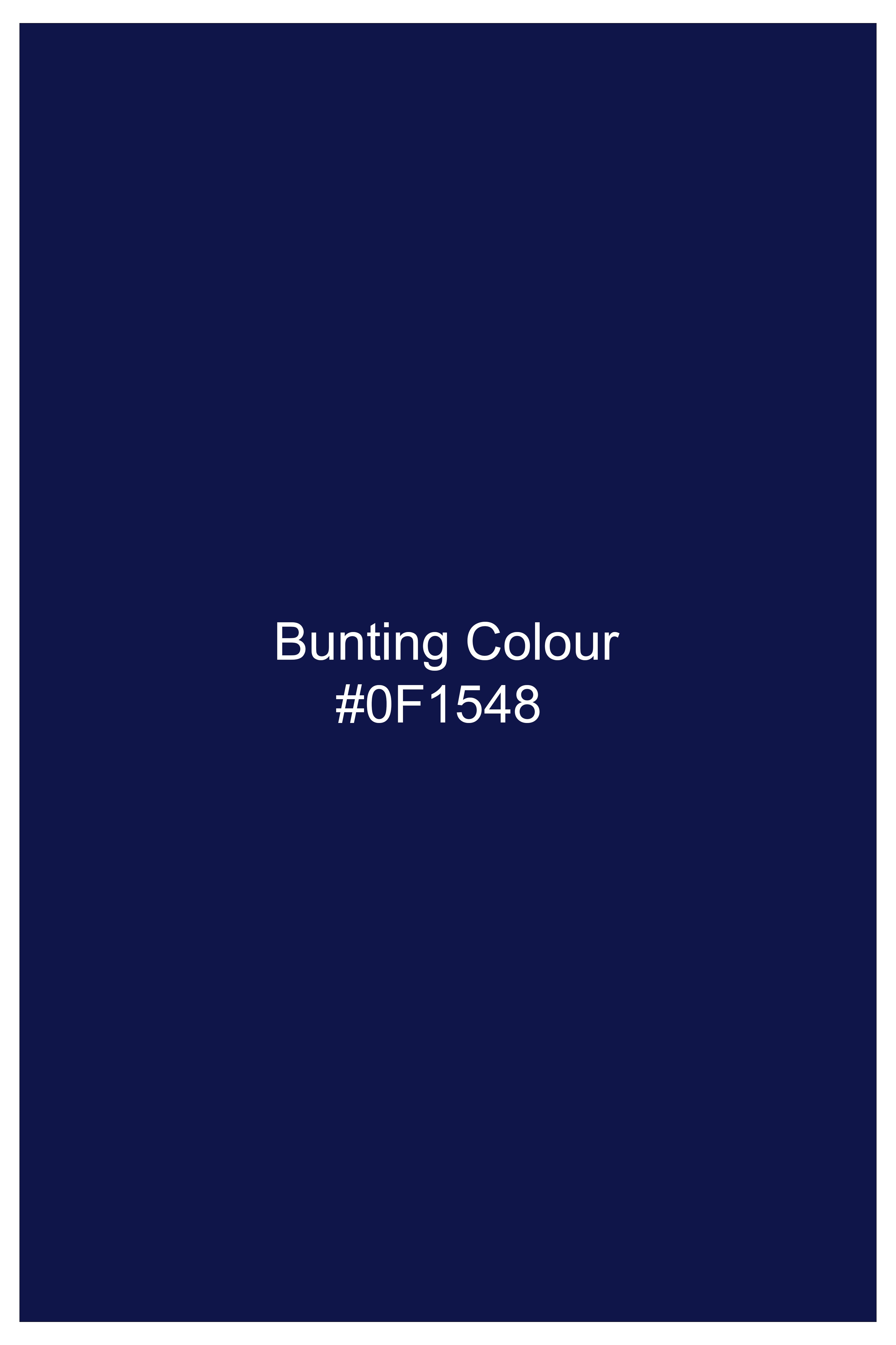 Bunting Blue Solid Oxford Premium Cotton Boxer