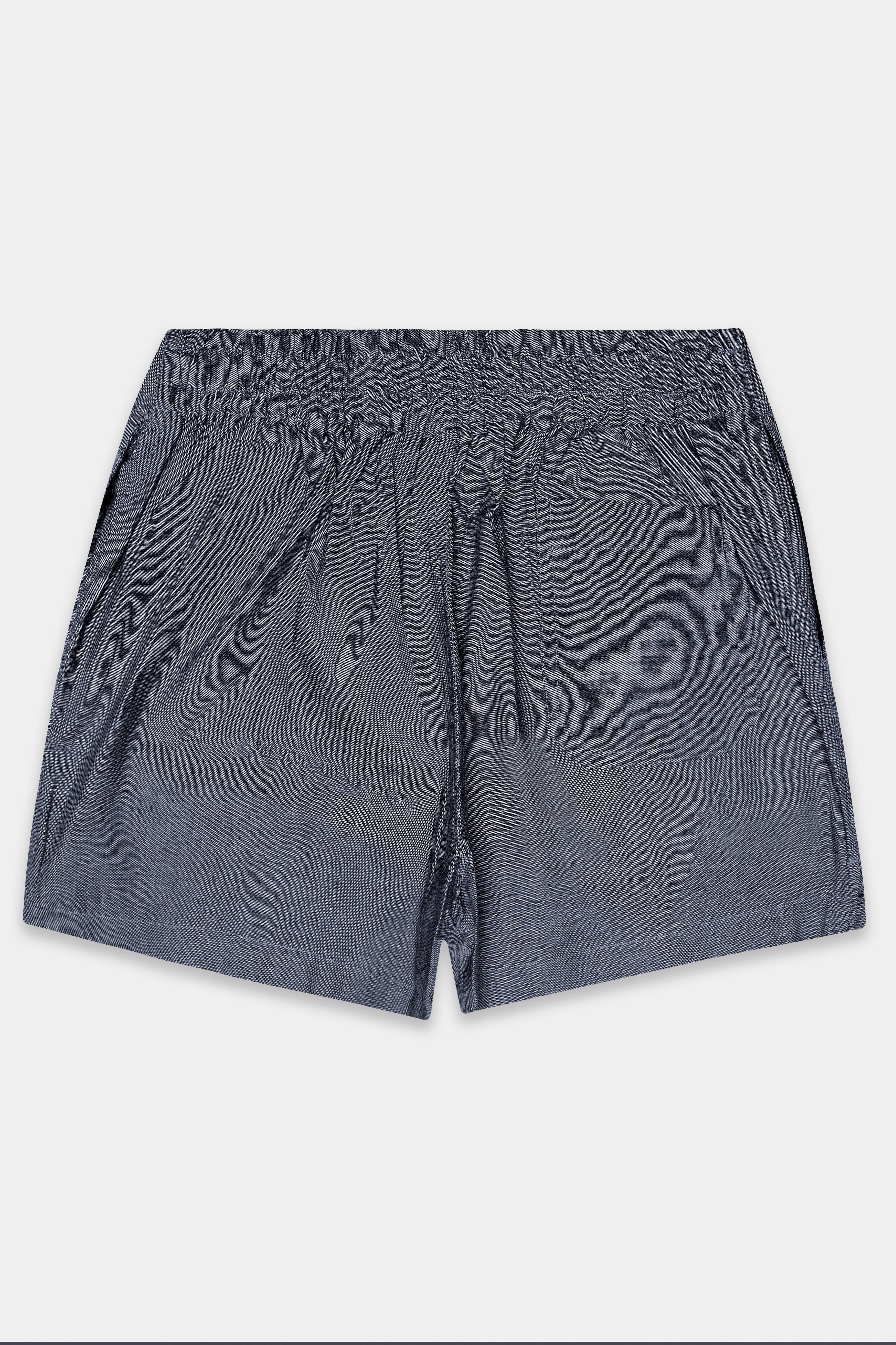 Ashen-Comet Gray Textured Oxford Premium Cotton Boxer