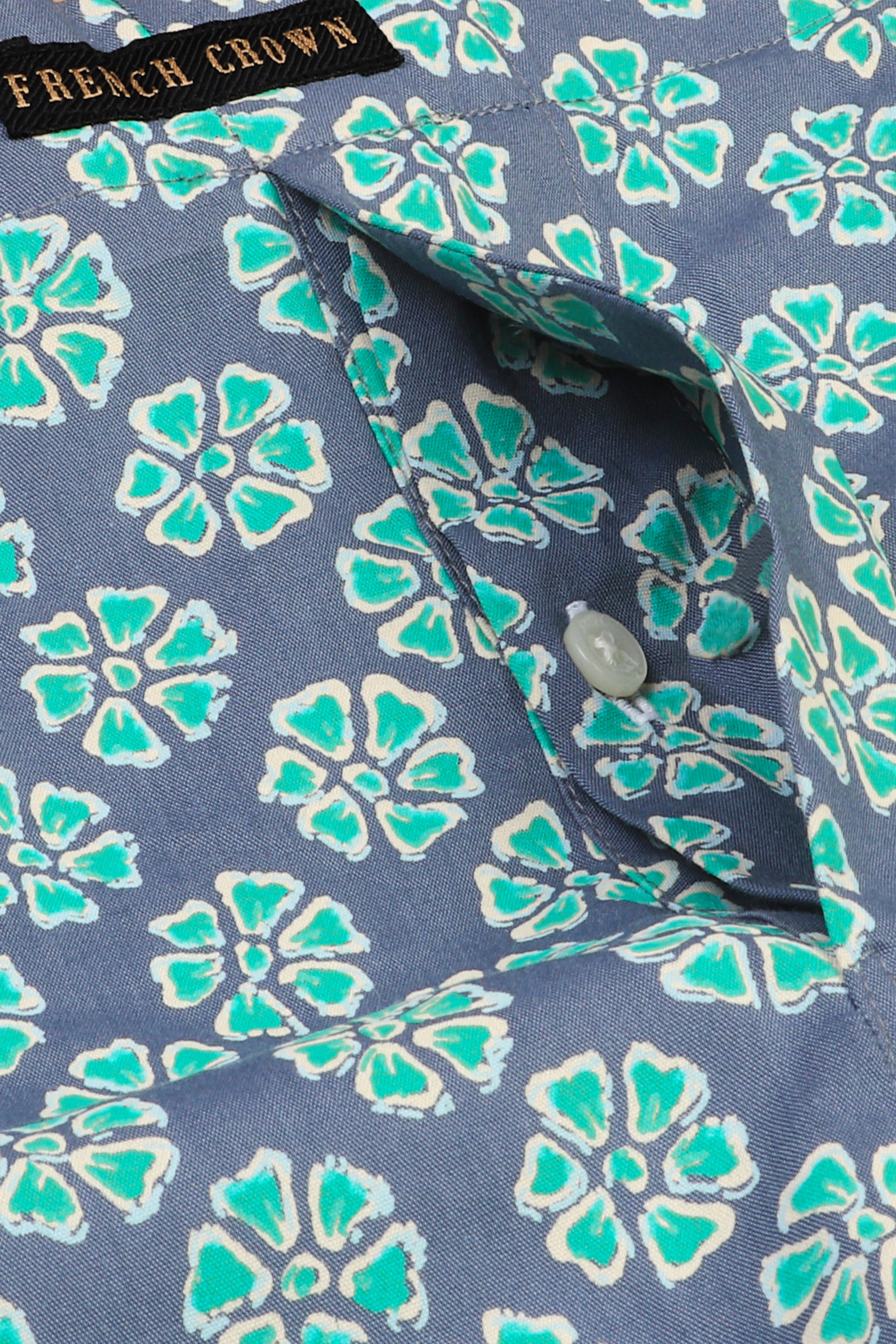 Grey Flower Printed Premium Super Soft Cotton Boxer