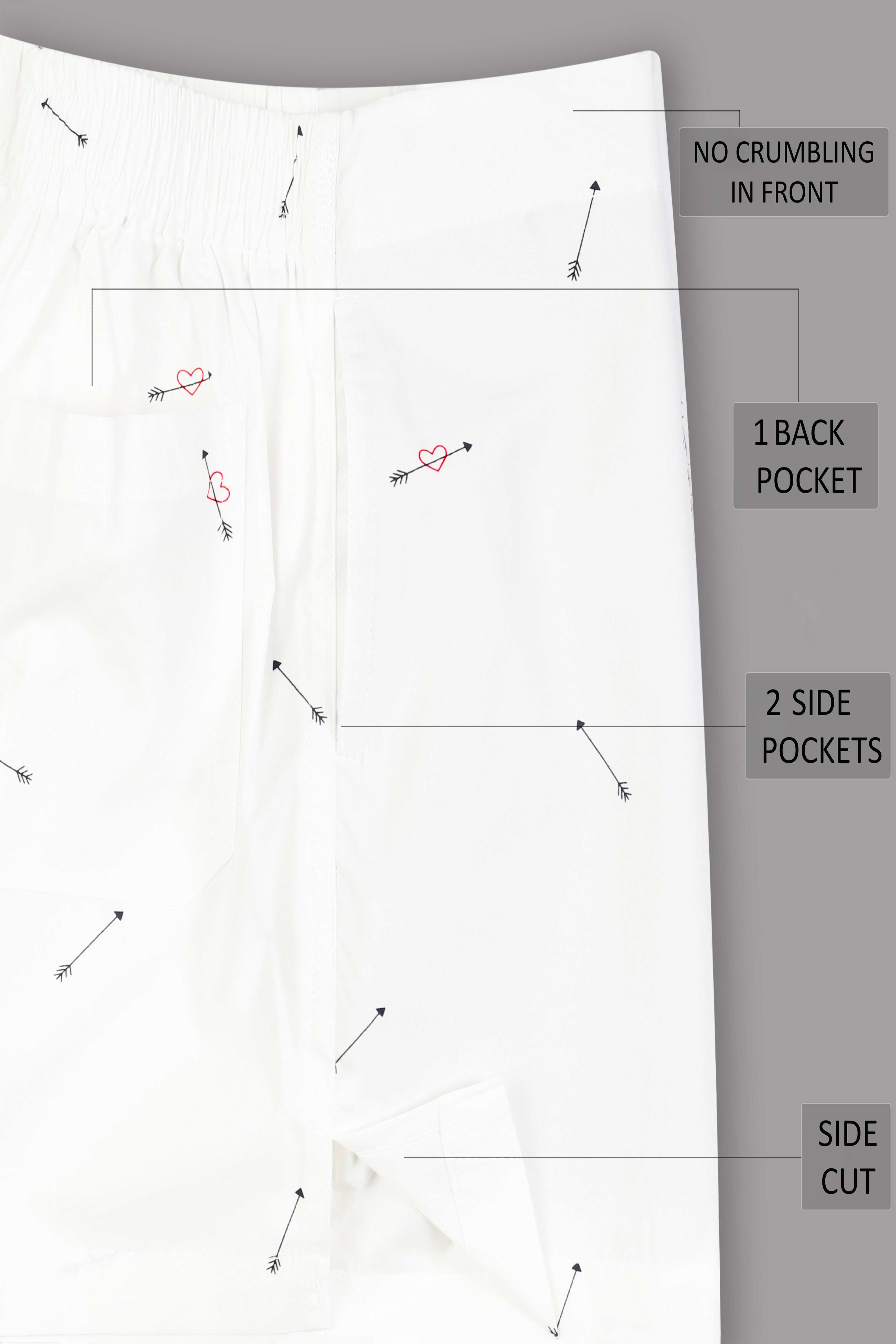Off white Arrows Printed Premium Cotton Boxer