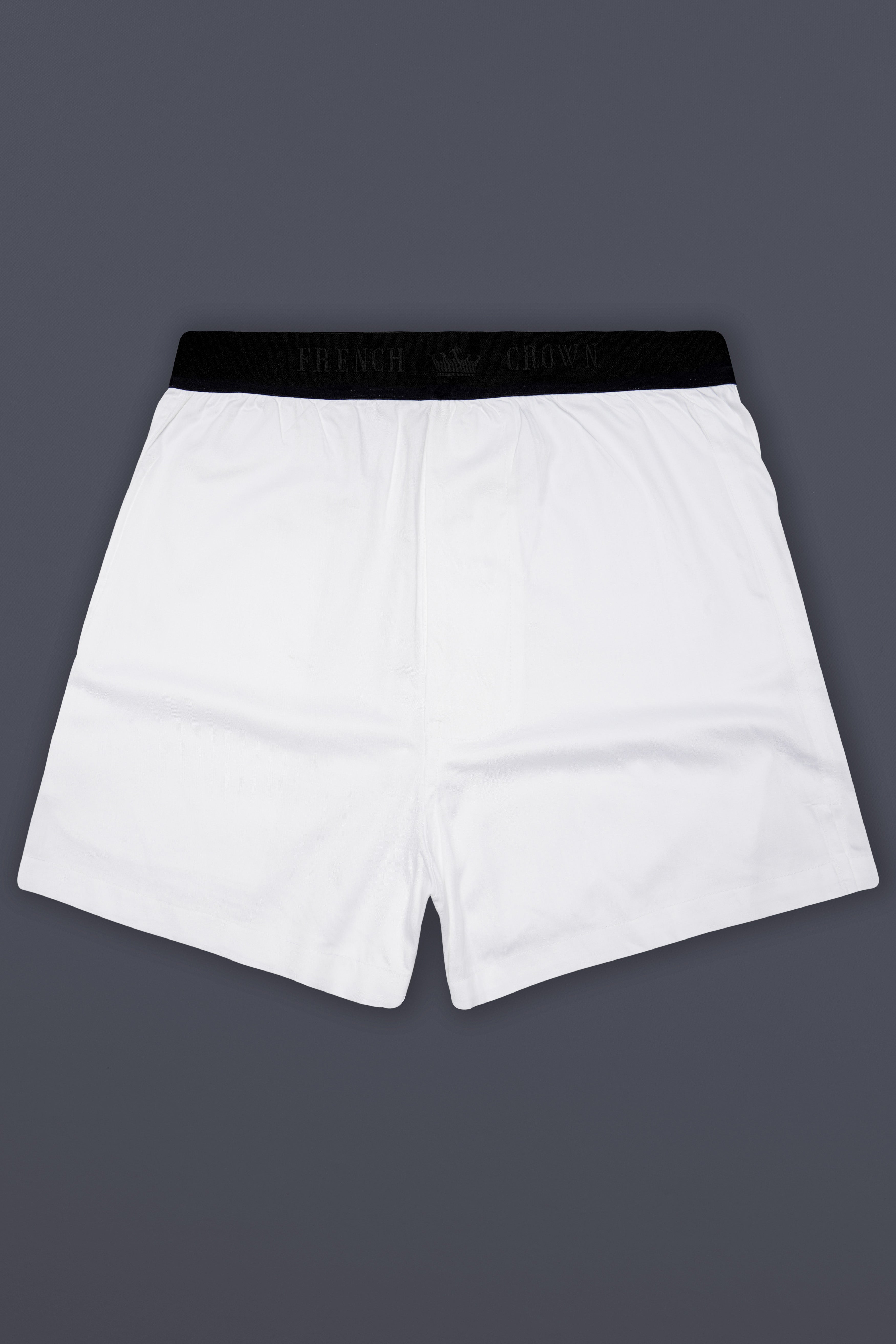 Whislyn-Bright White Luxurious Linen And Bright White Premium Cotton Elastane Stretch Super Soft Boxers