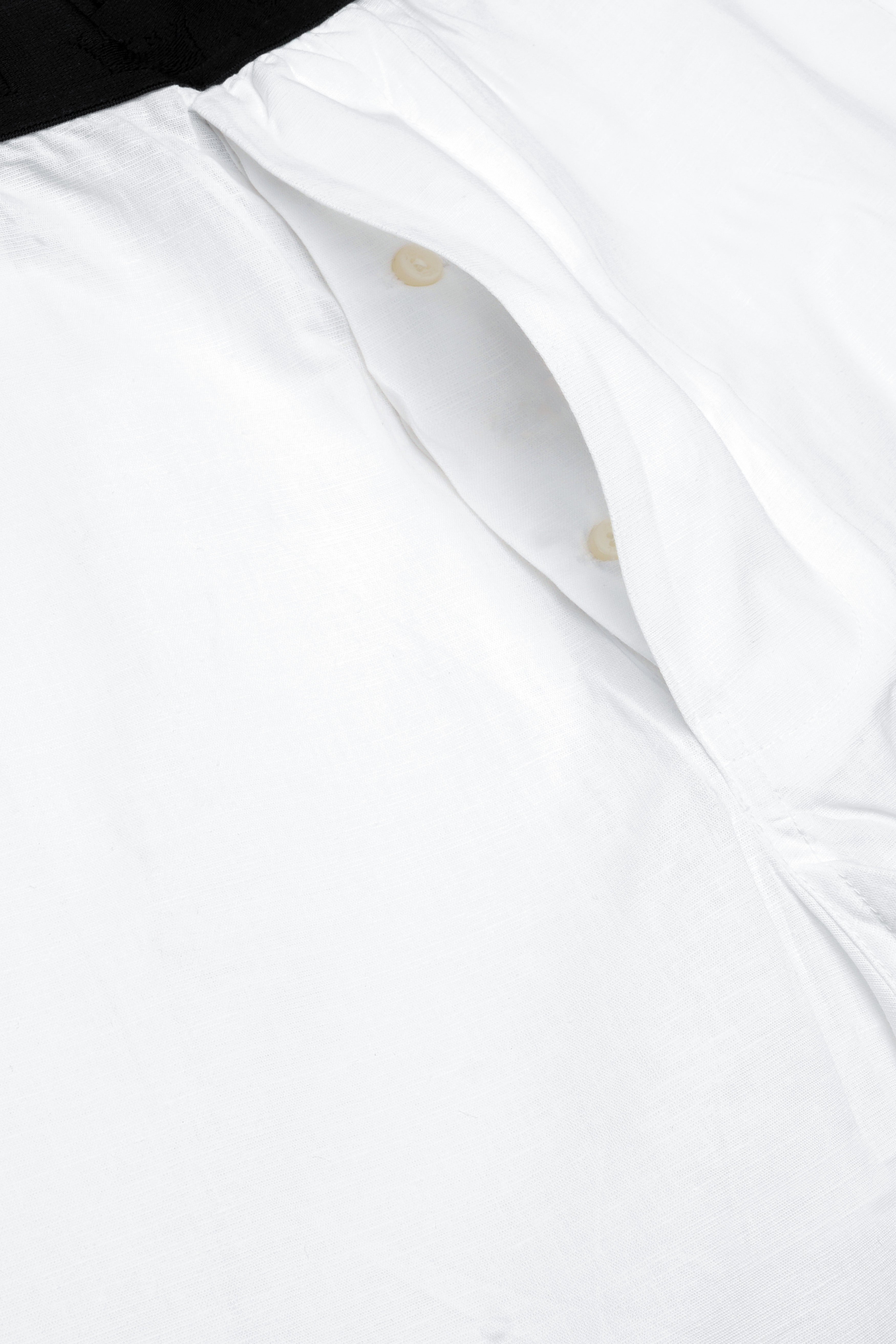 Albionis-Bright White Elastane Stretch Super Soft Luxurious Linen Boxer