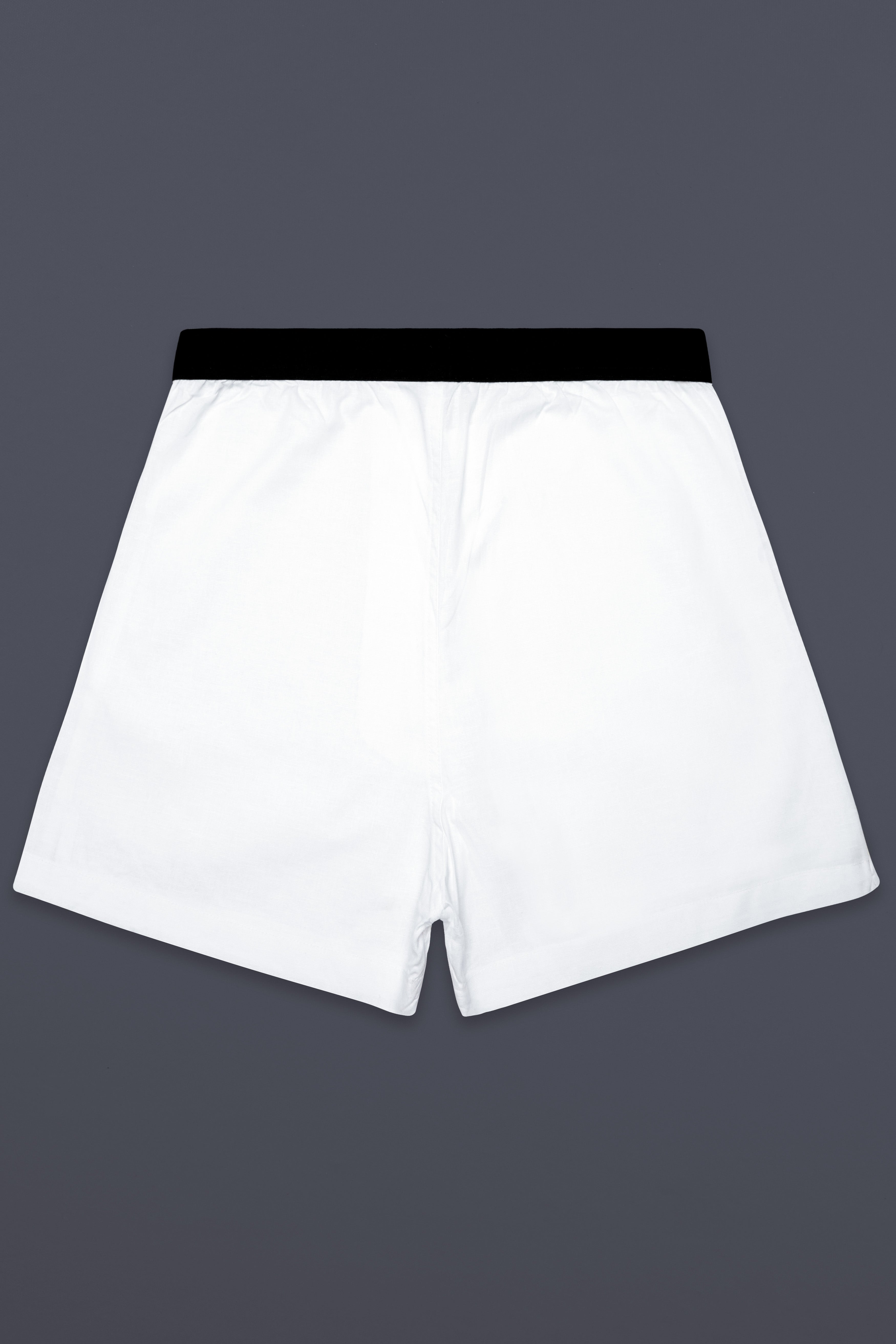 Albionis-Bright White Elastane Stretch Super Soft Luxurious Linen Boxer