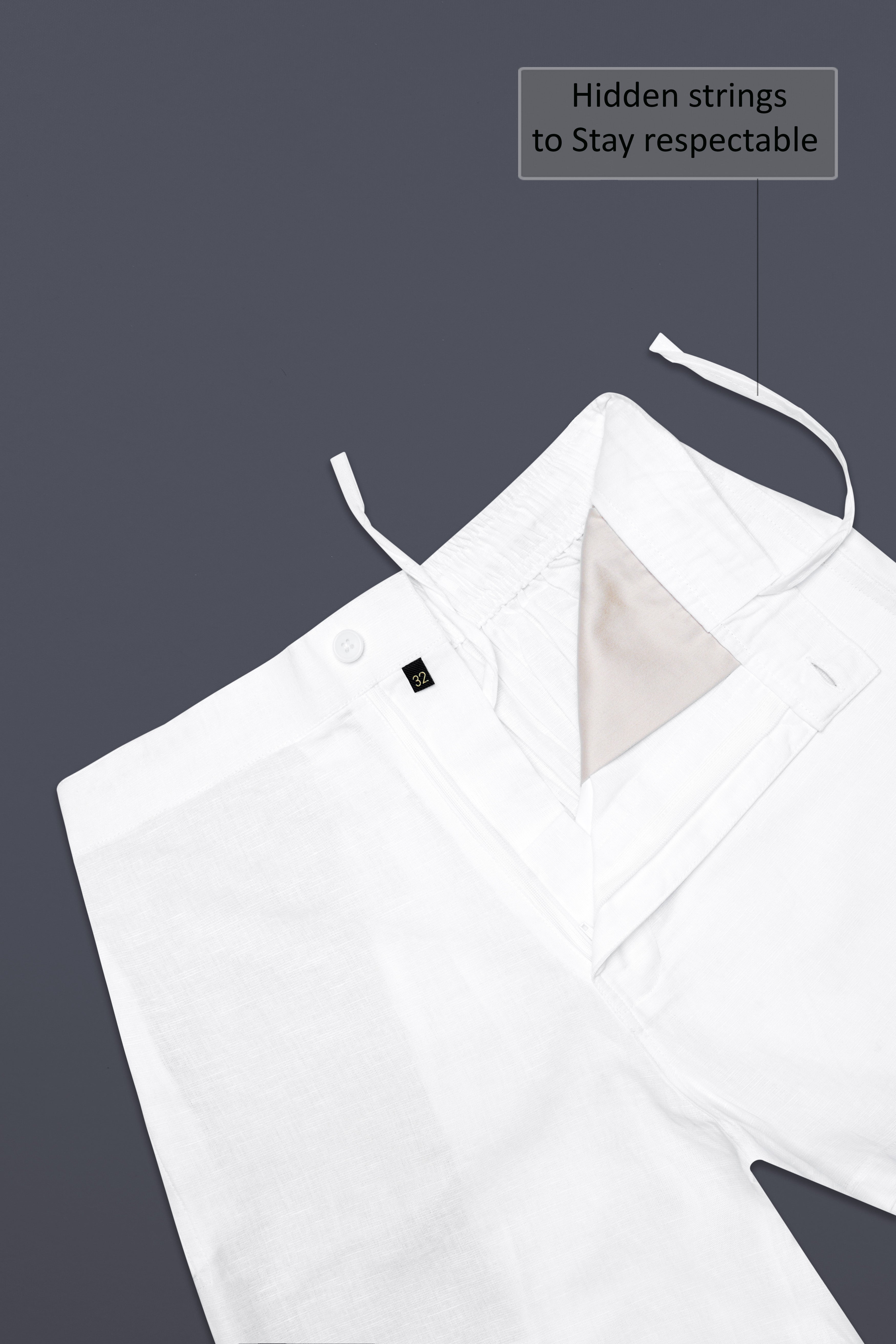 Albionis-Bright White Super Soft Luxurious Linen Boxer