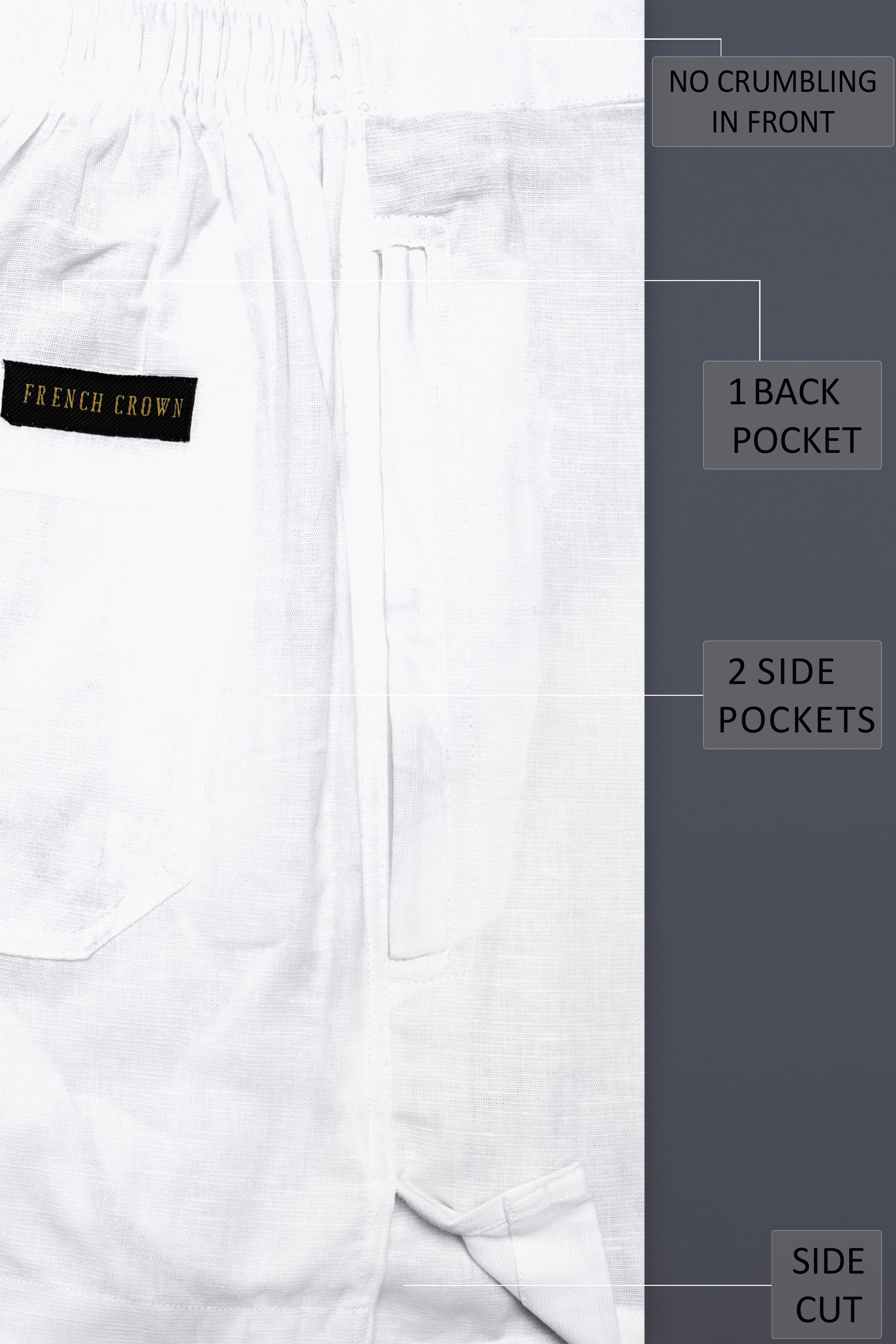 Albionis-Bright White Super Soft Luxurious Linen Boxer