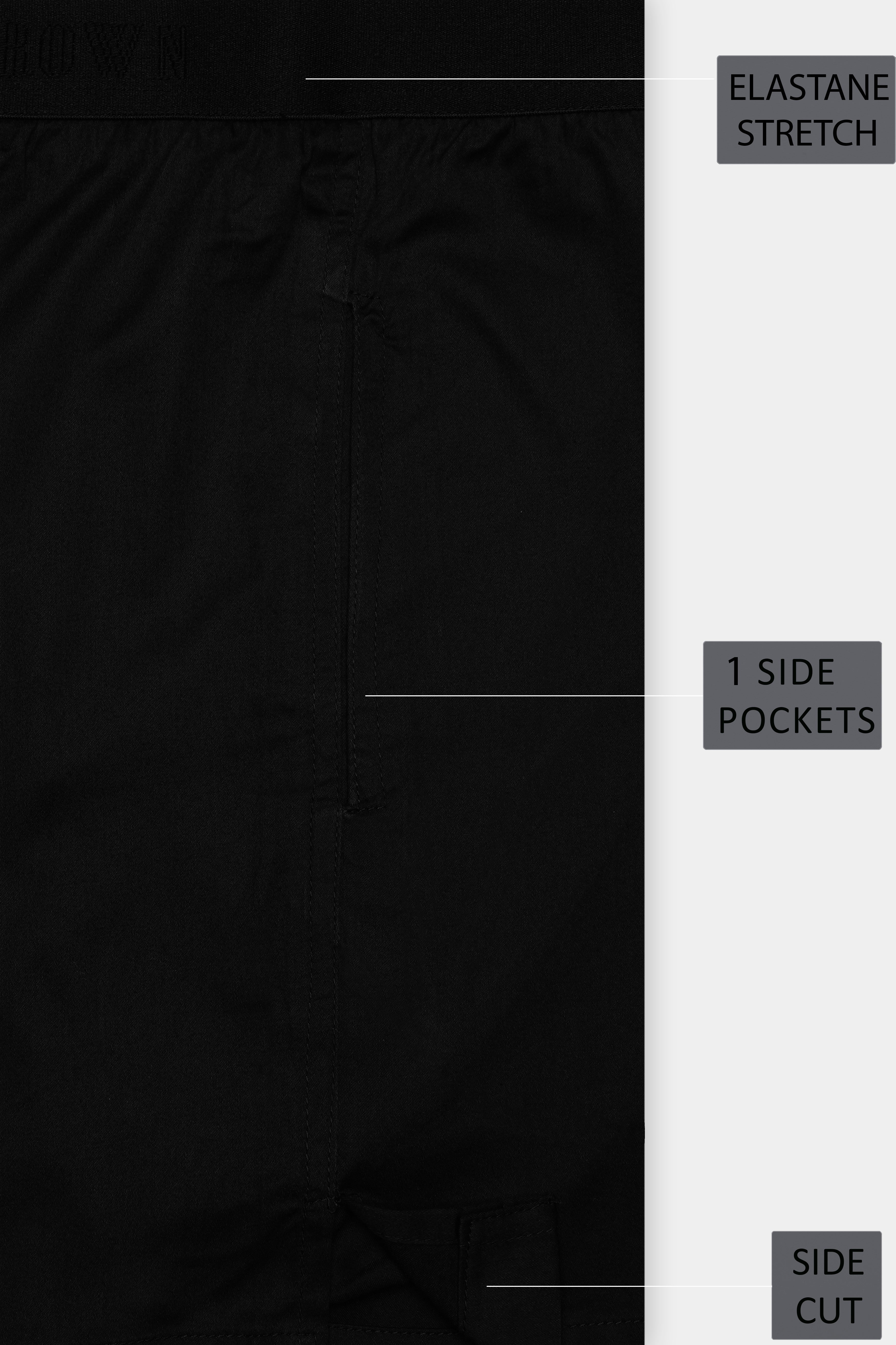 Jaduxe-Jade Black Premium Cotton And Jade Black Luxurious Linen Elastane Stretch Super Soft Boxers