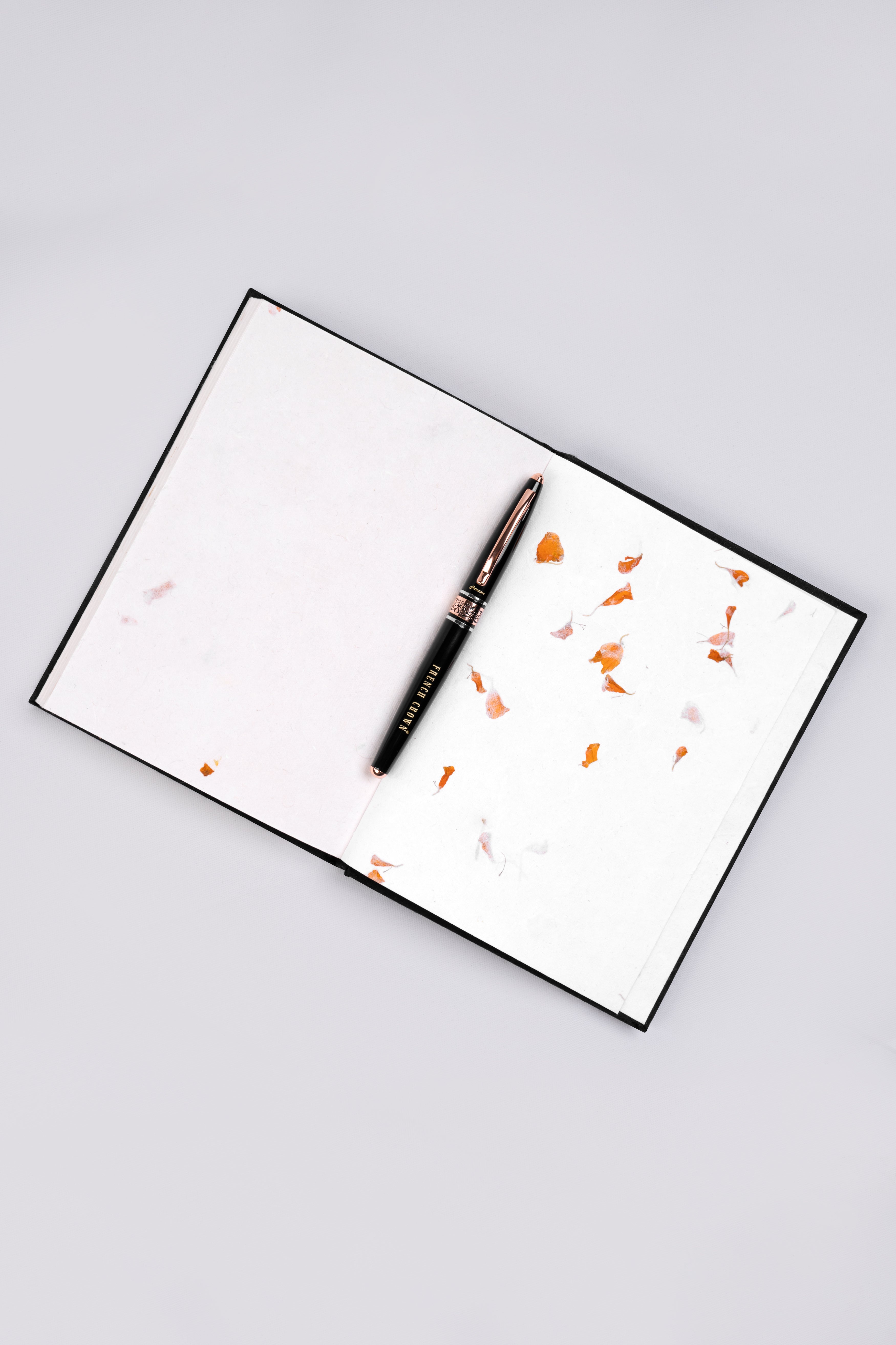 Handmade Recycled Flowers Personalised Journal Diary