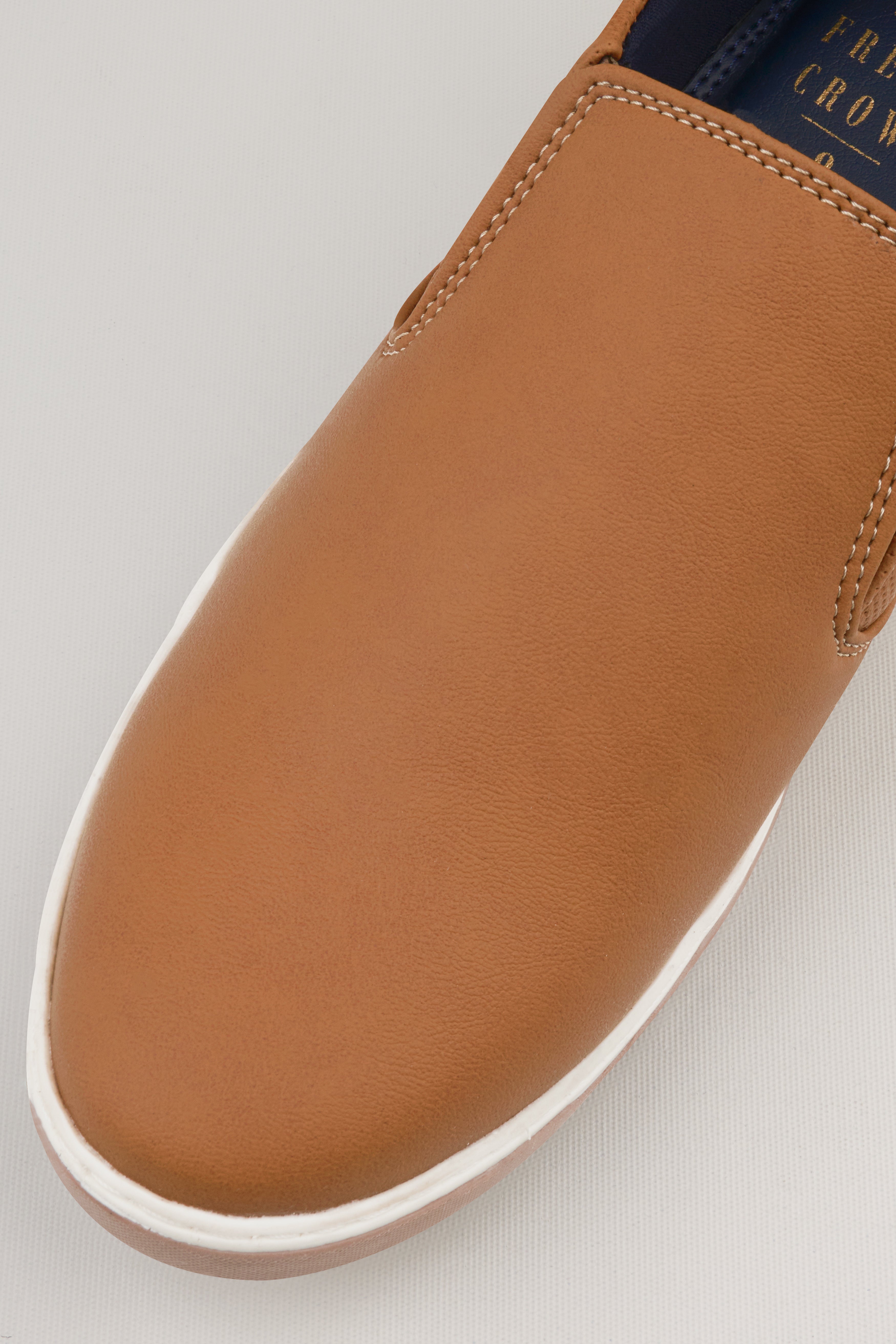 Brown Vegan Leather Smart Casual Shoes FT117-6, FT117-7, FT117-8, FT117-9, FT117-10, FT117-11