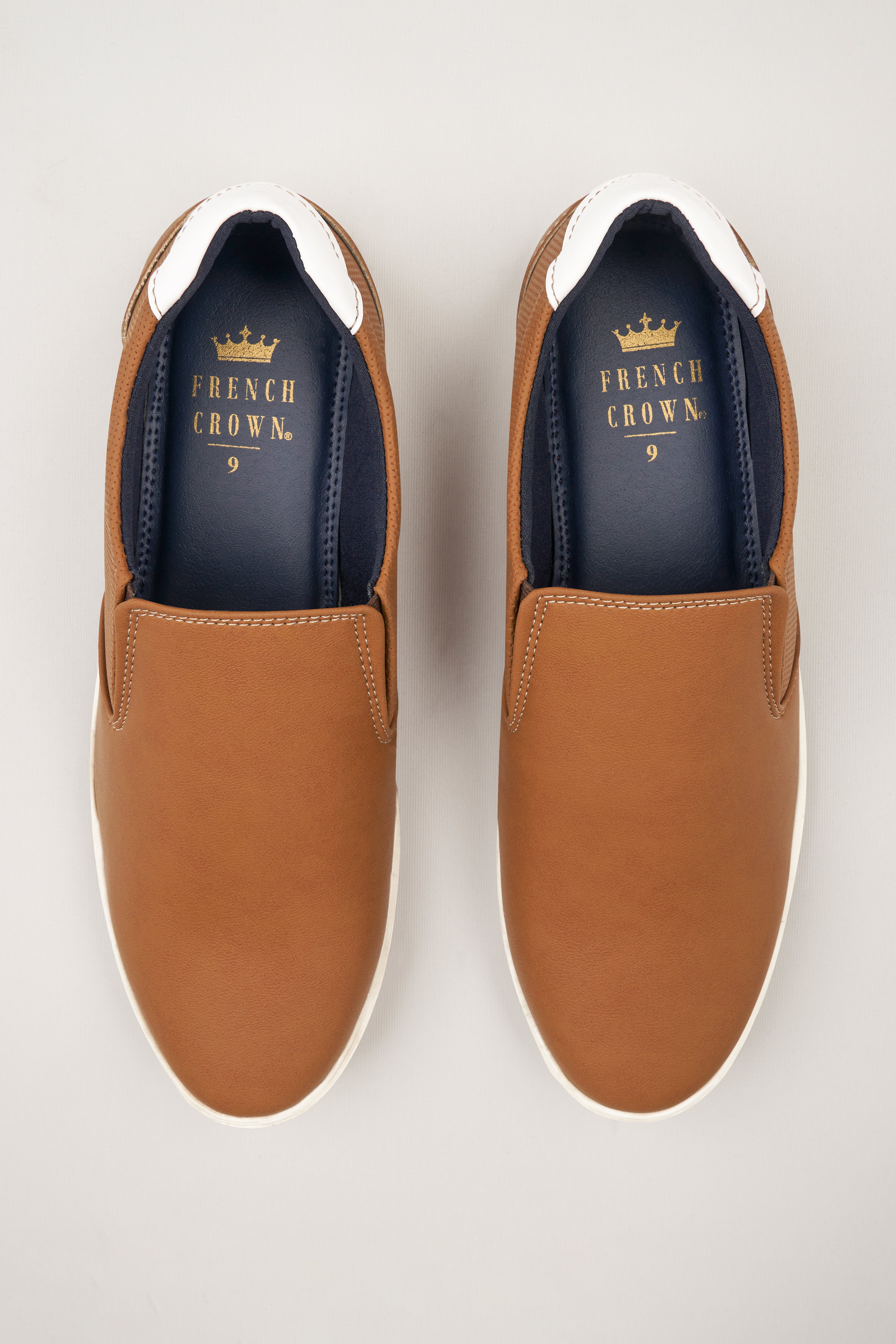 Brown Vegan Leather Smart Casual Shoes FT117-6, FT117-7, FT117-8, FT117-9, FT117-10, FT117-11