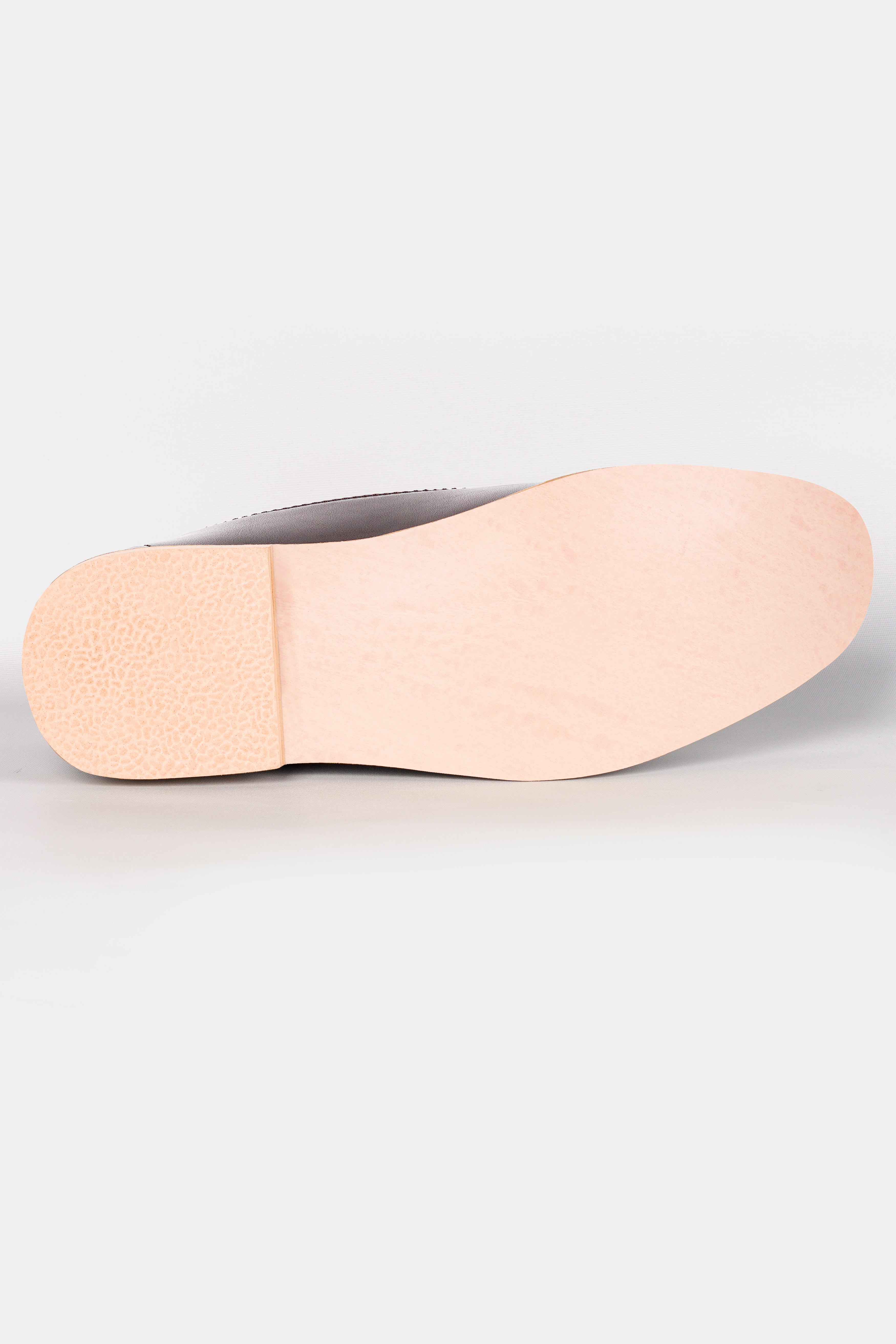 Dark Brown Vegan Leather Hand Stitched Mojri Slip-On Shoes FT146-6, FT146-7, FT146-8, FT146-9, FT146-10, FT146-11