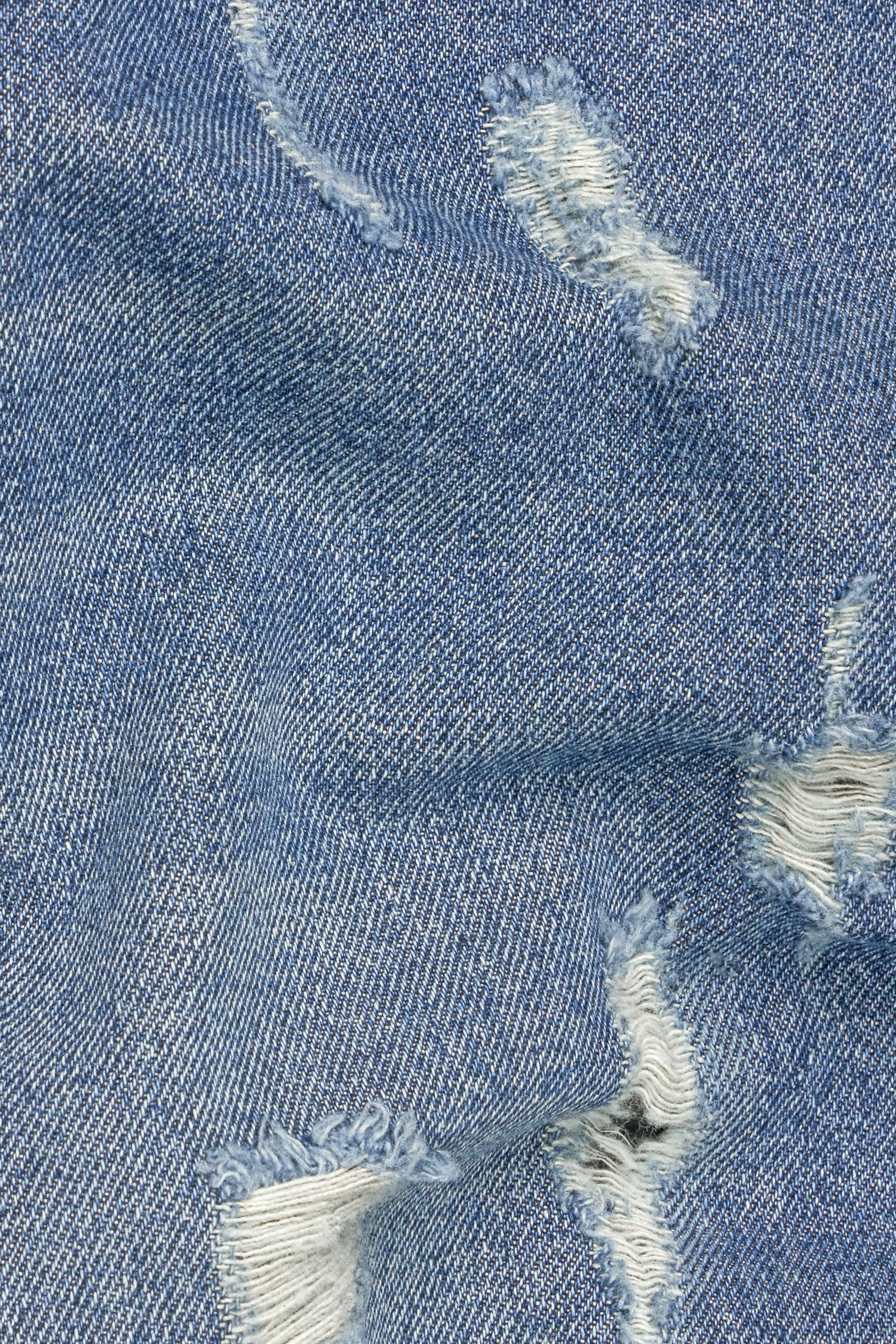 Waikawa Blue Mildly Distressed Whiskering Wash Denim J235-30, J235-32, J235-34, J235-36, J235-38, J235-40