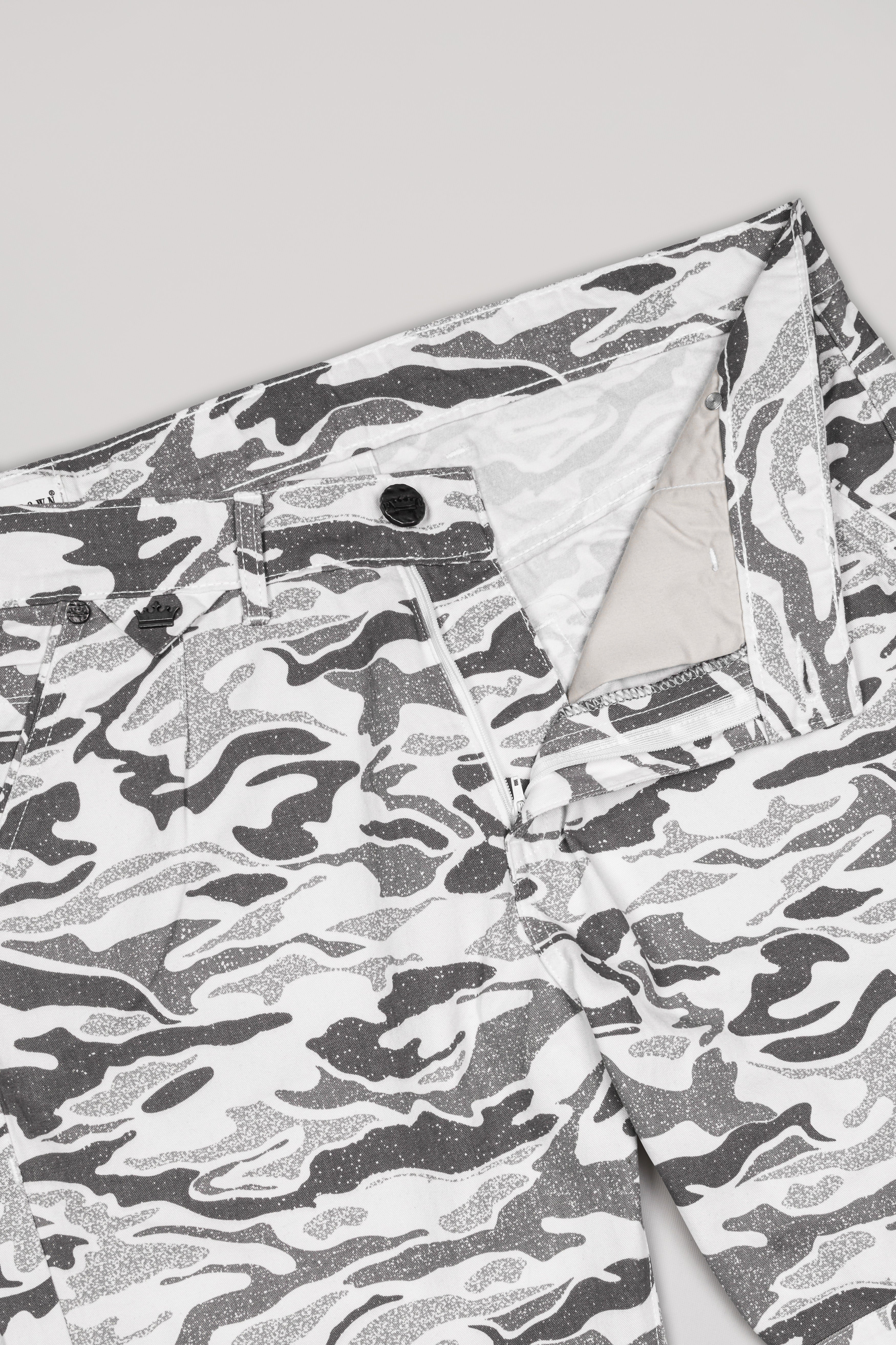 Bright White with Mist Gray Camouflage Denim J240-30, J240-32, J240-34, J240-36, J240-38, J240-40
