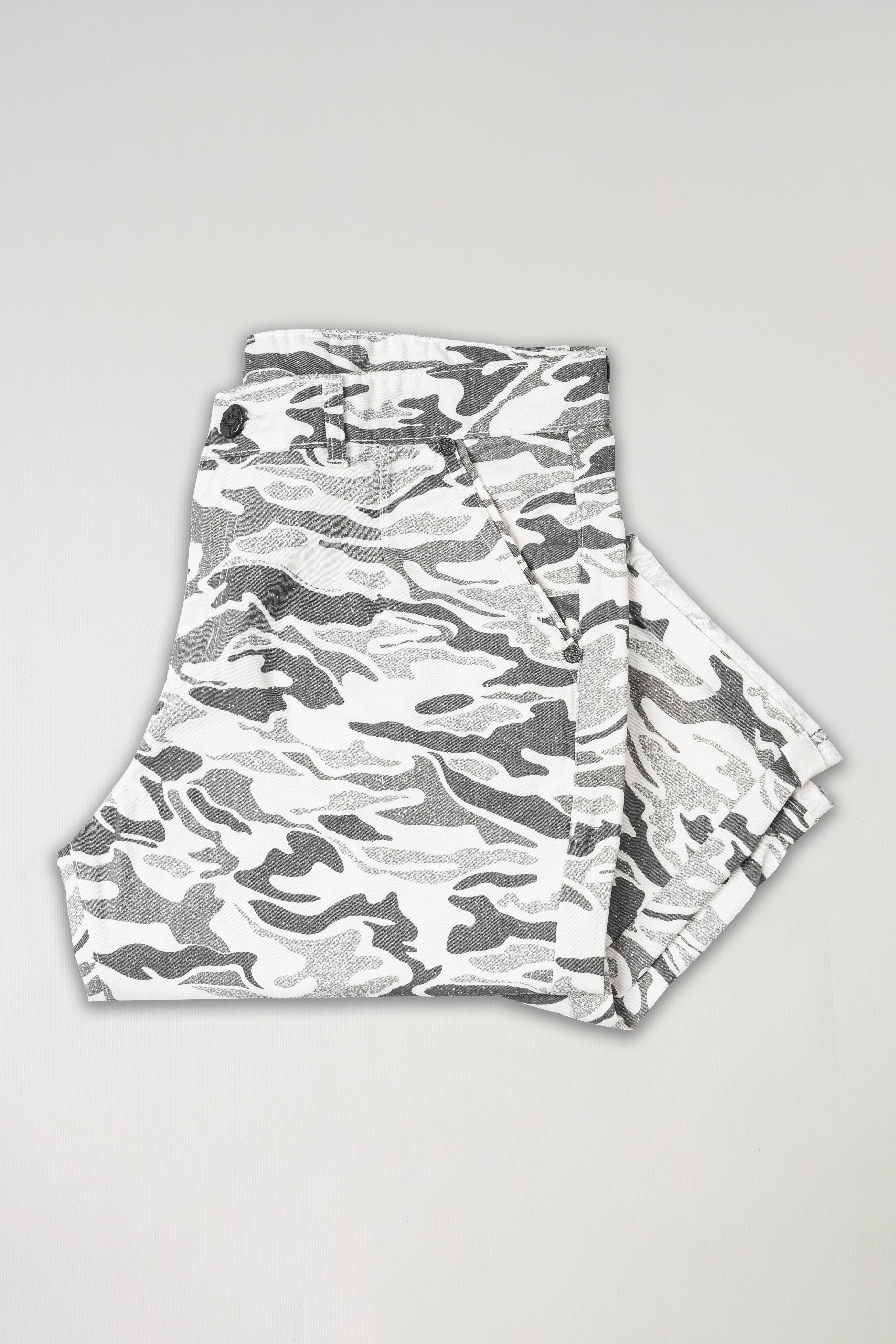 Bright White with Mist Gray Camouflage Denim J240-30, J240-32, J240-34, J240-36, J240-38, J240-40