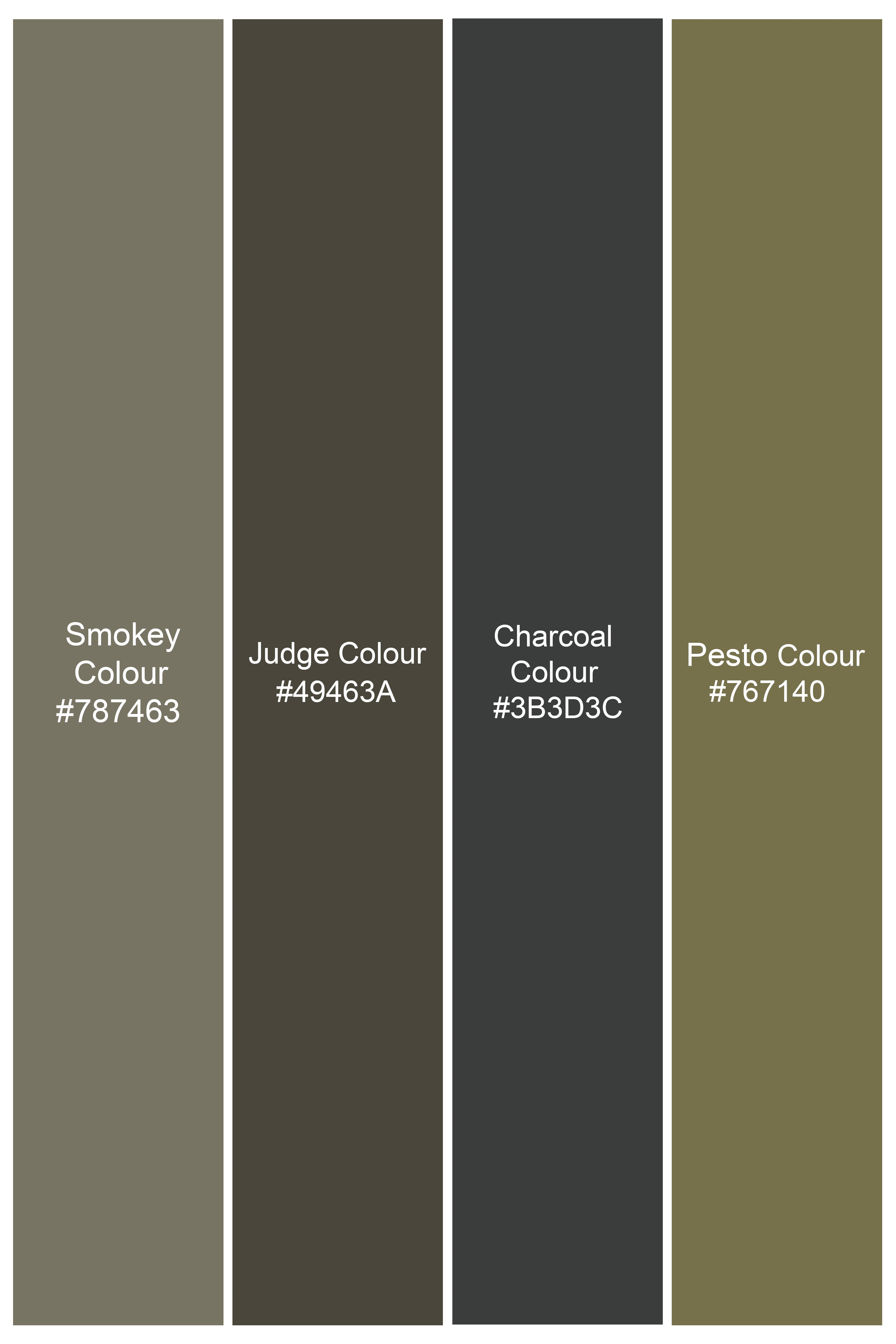 Smokey Brown with Pesto Green Camouflage Cargo Denim J244-30, J244-32, J244-34, J244-36, J244-38, J244-40