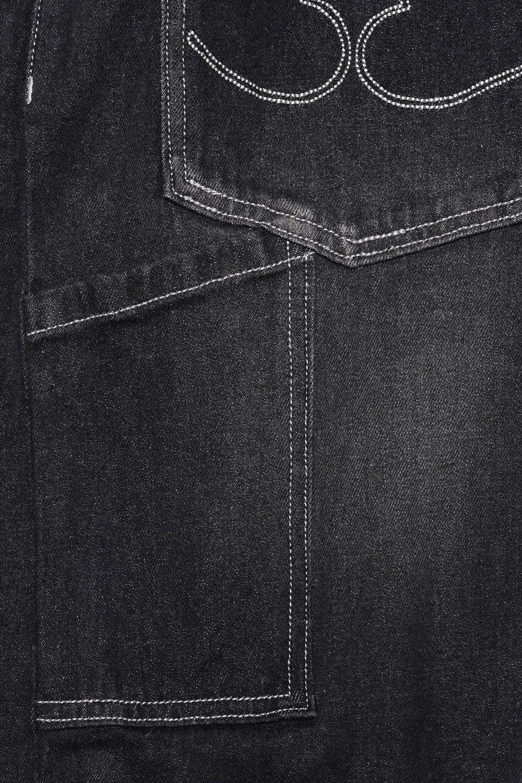 Tuatara Gray Whiskering Wash Denim