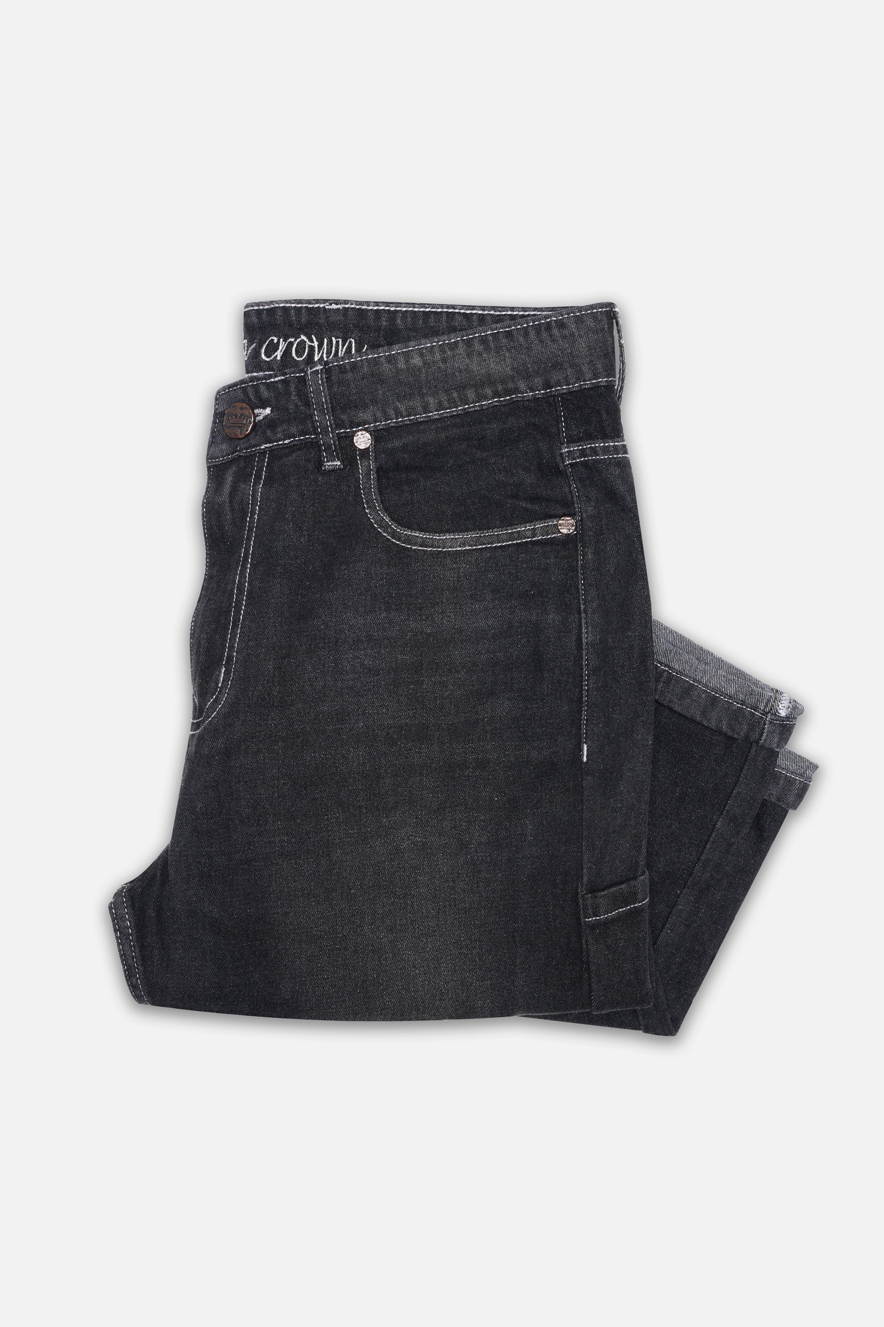 Tuatara Gray Whiskering Wash Denim