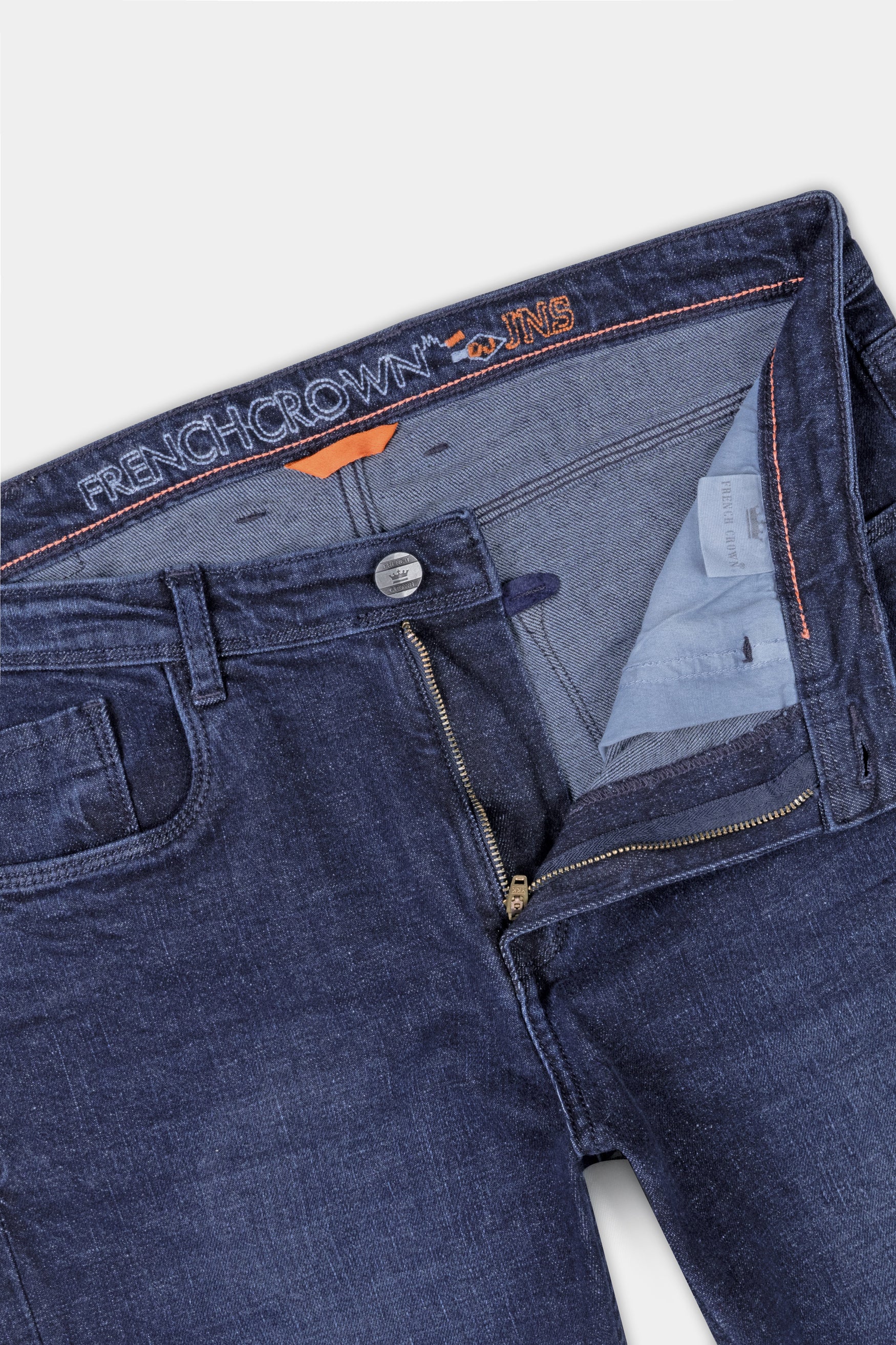 Rhino Blue Whiskering Wash Stretchable Denim