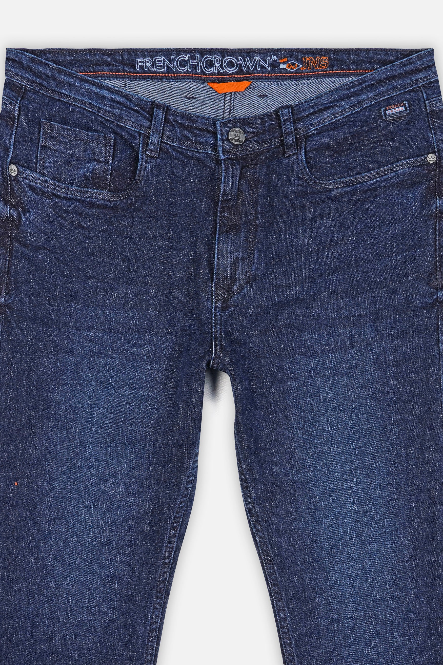 Rhino Blue Whiskering Wash Stretchable Denim