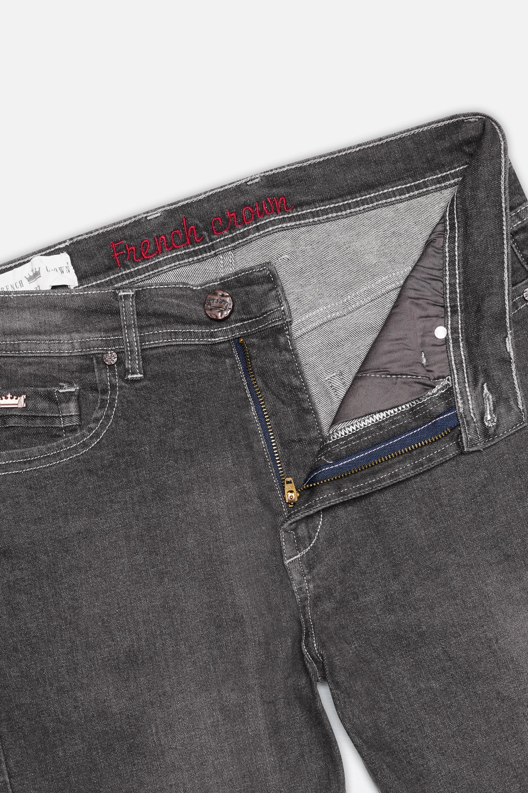 Emperor Gray Stone Wash Denim
