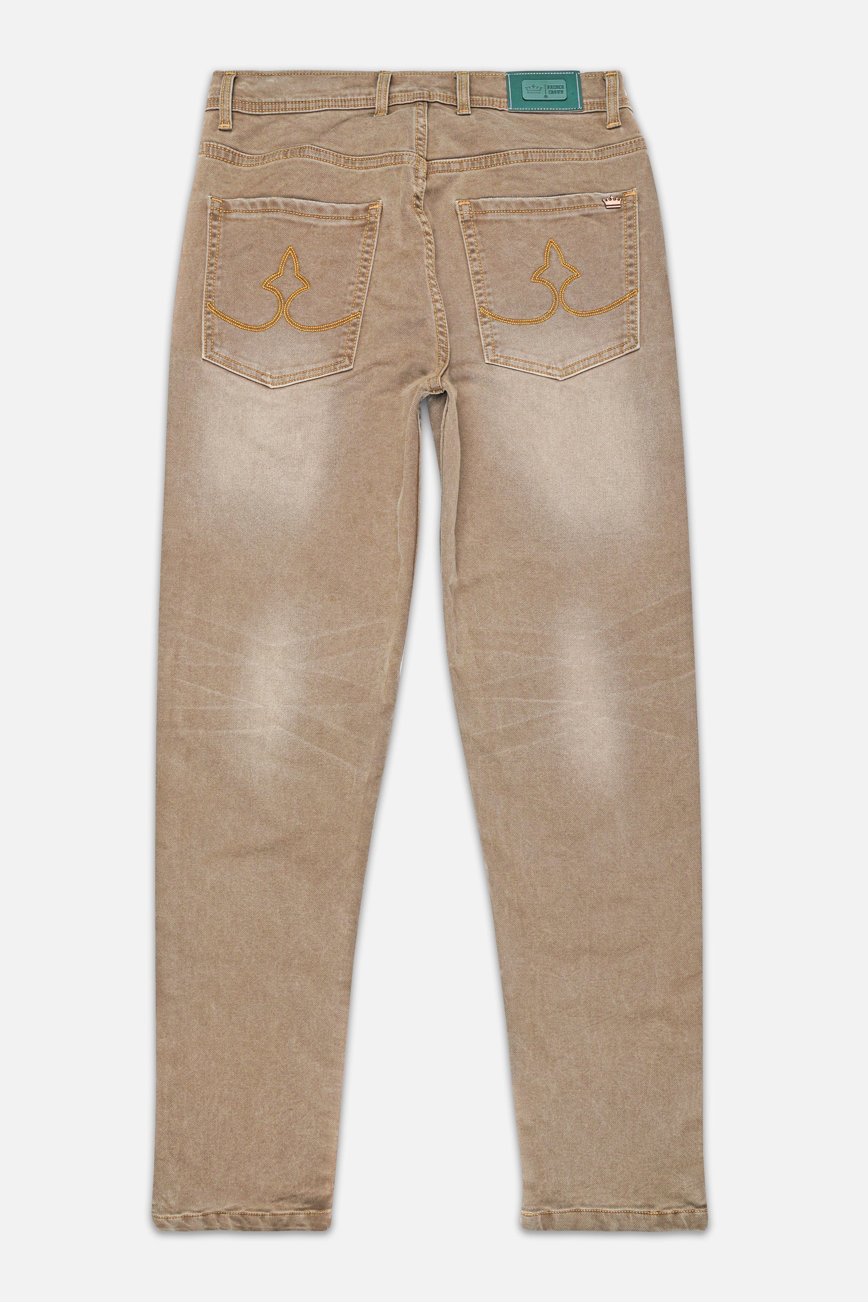 Cinereous Brown Stone Wash Denim