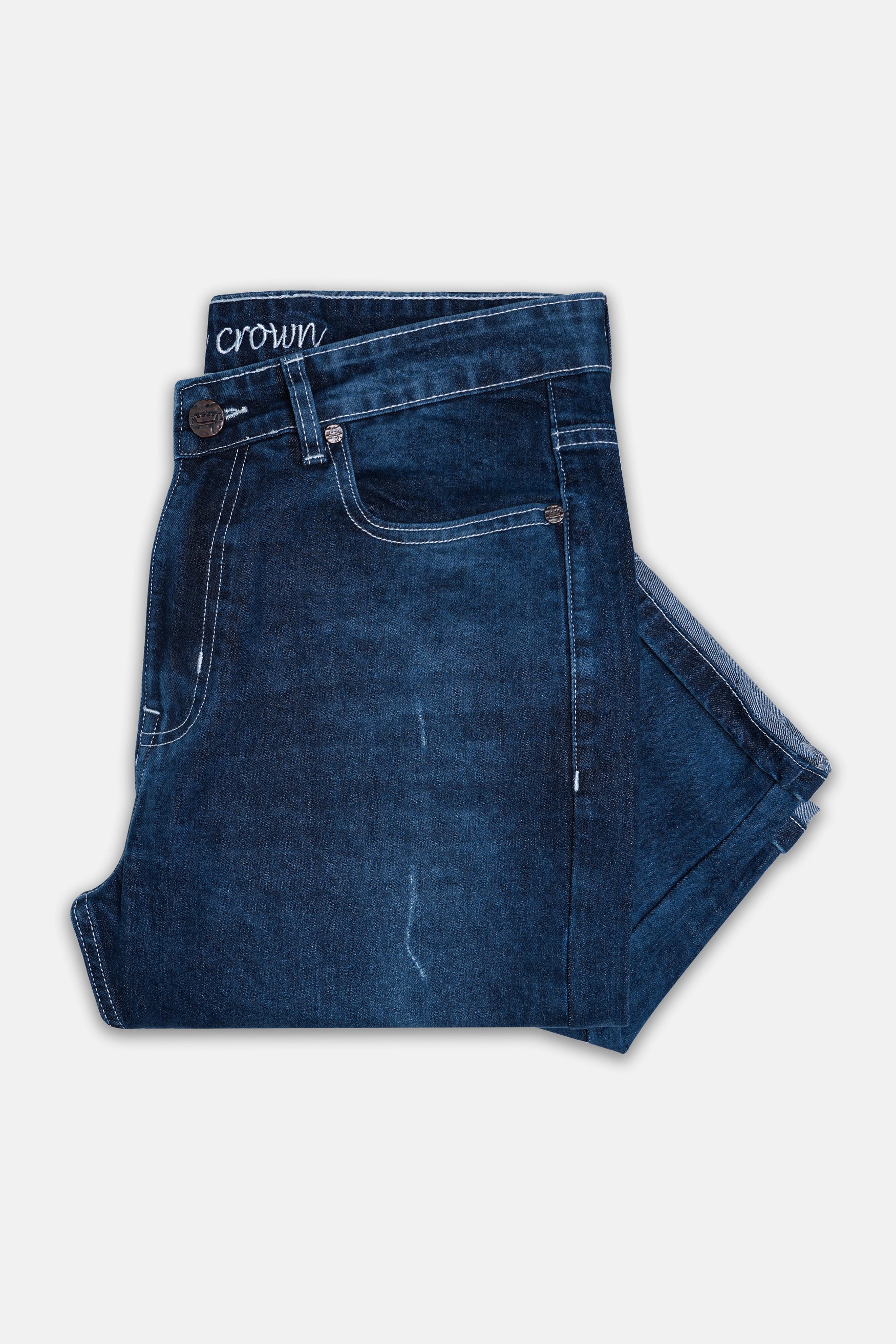 Rhino Blue Mildly Distressed Whiskering Wash Denim J316-30, J316-32, J316-34, J316-36, J316-38, J316-40