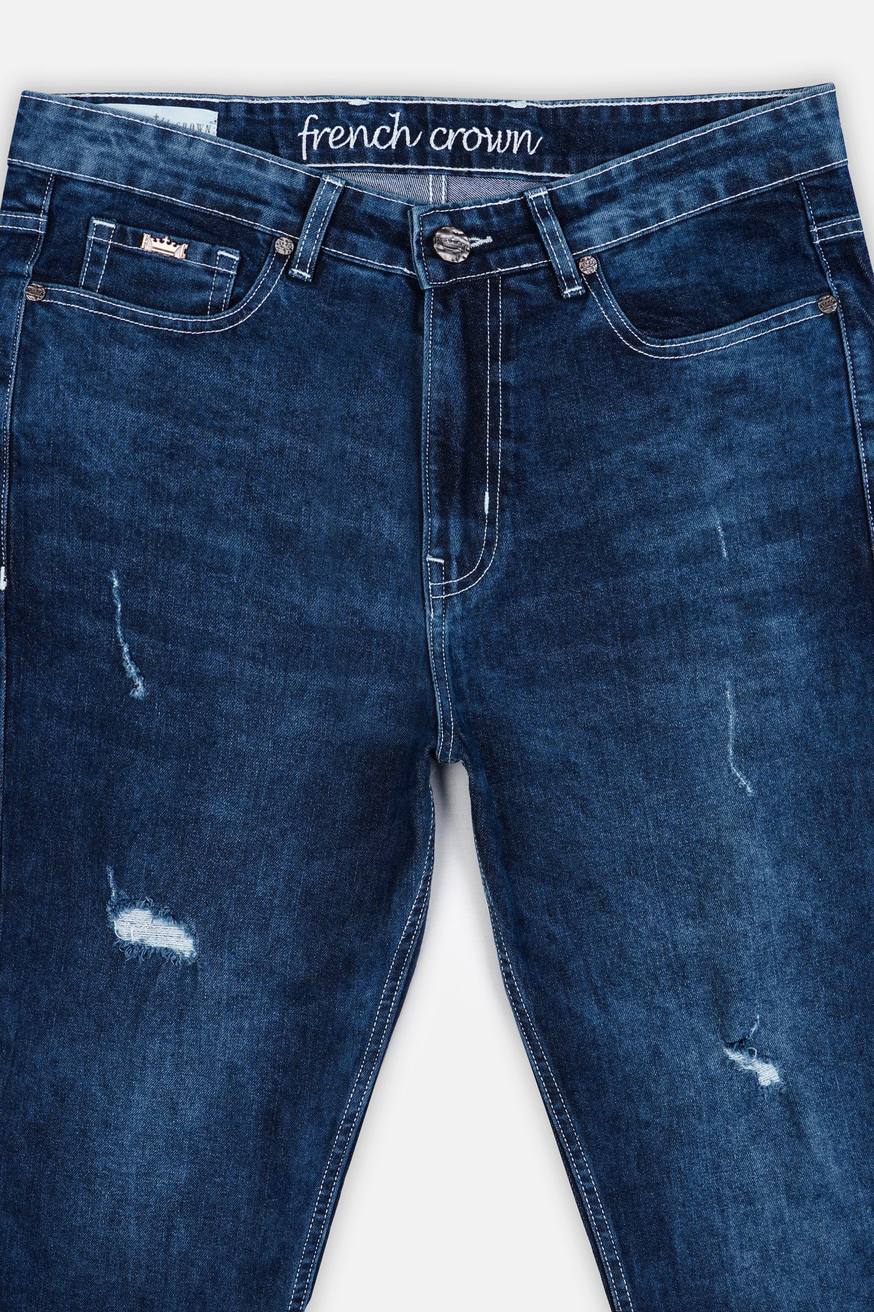 Rhino Blue Mildly Distressed Whiskering Wash Denim J316-30, J316-32, J316-34, J316-36, J316-38, J316-40