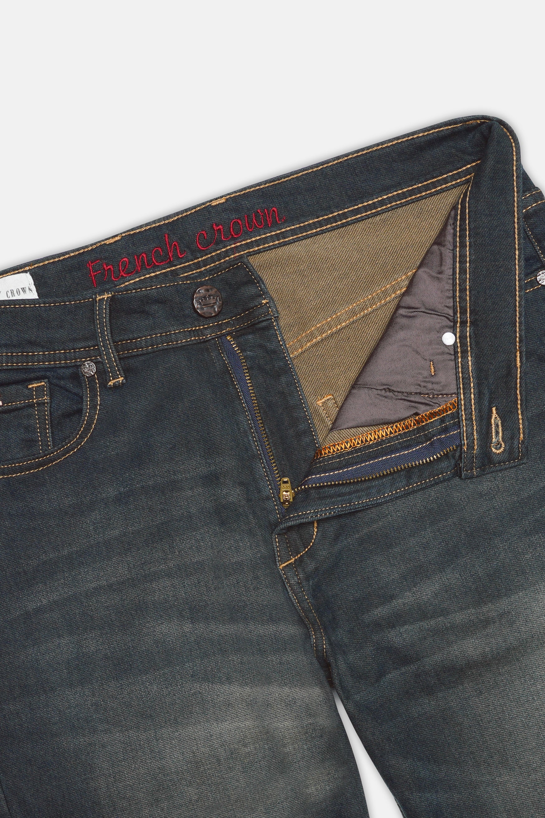 Iridium Gray Stone Wash Denim