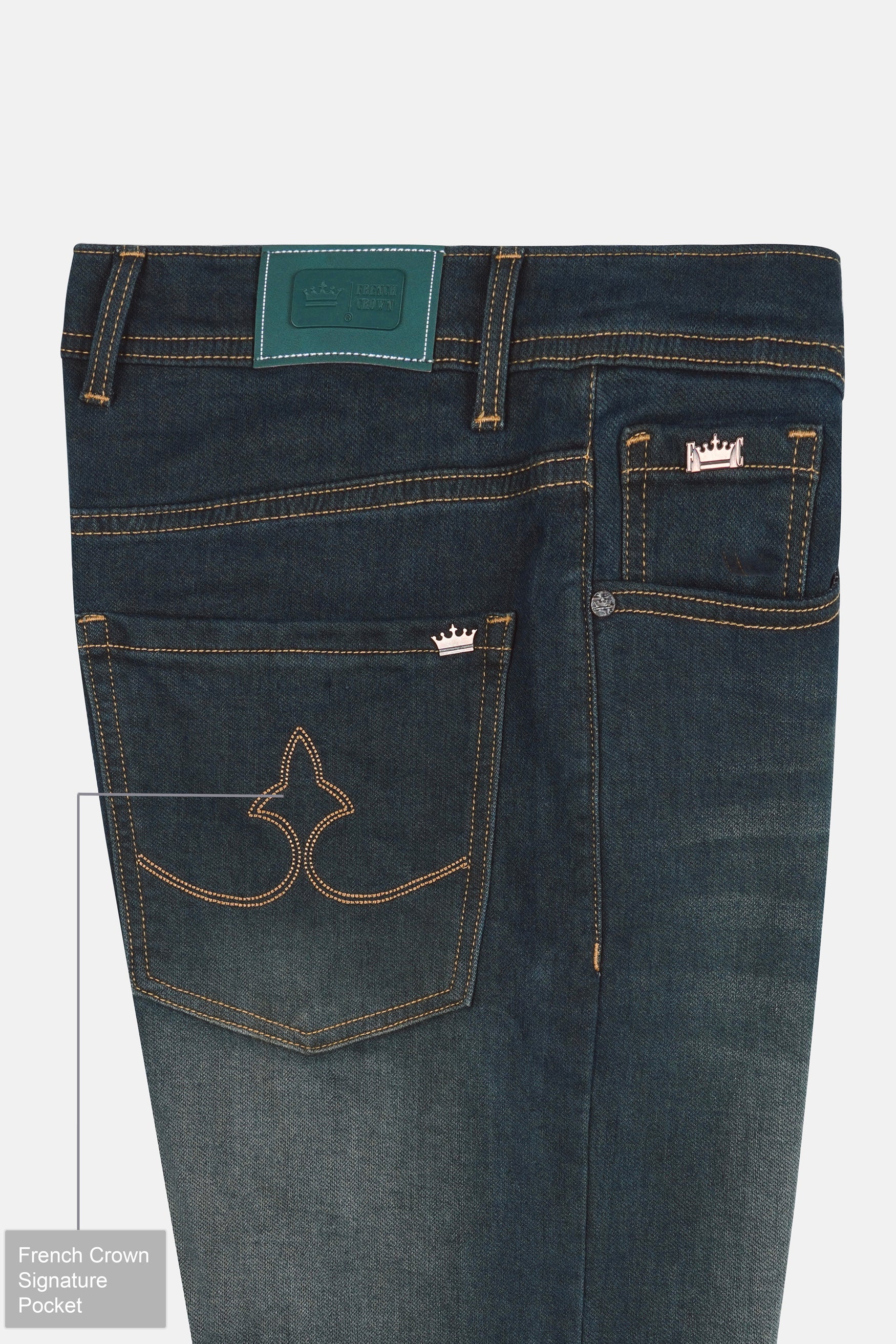 Iridium Gray Stone Wash Denim