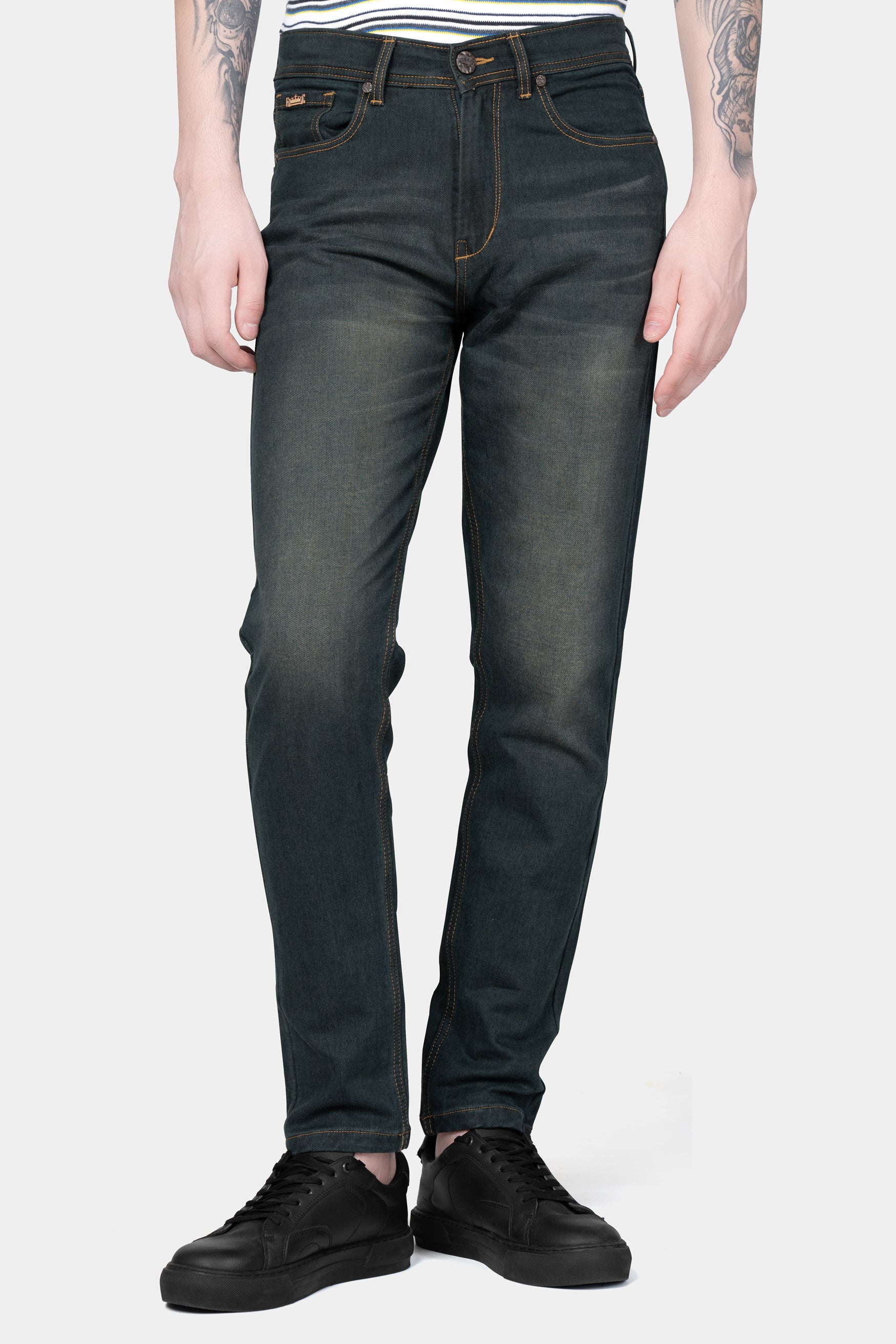 Iridium Gray Stone Wash Denim