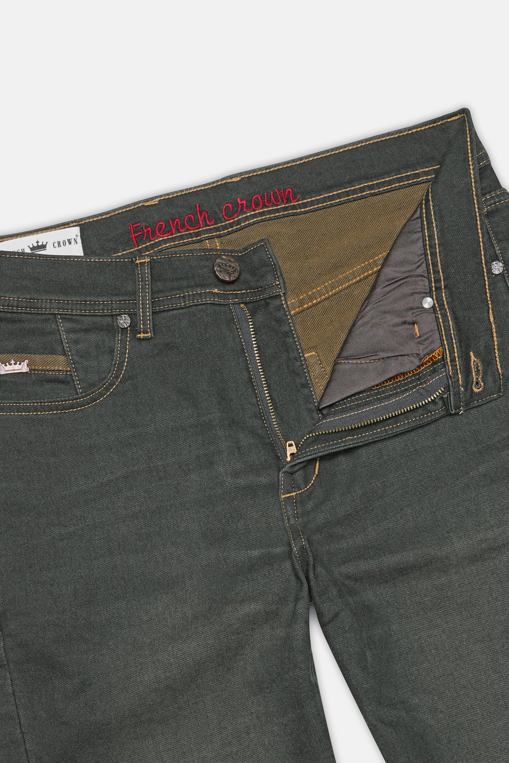 Tuatara Gray Whiskering Wash Denim