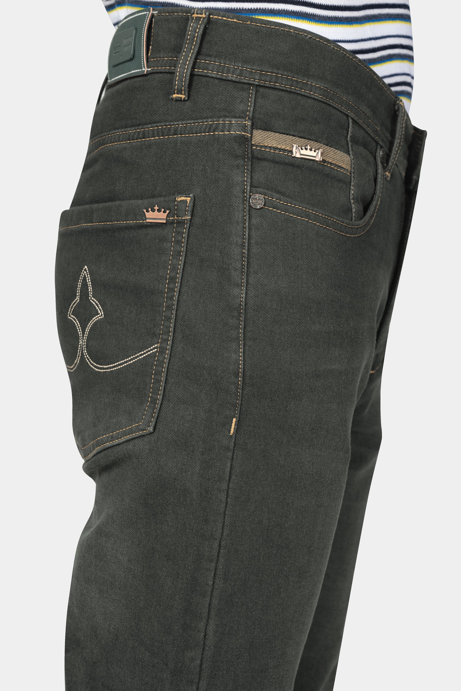 Tuatara Gray Whiskering Wash Denim