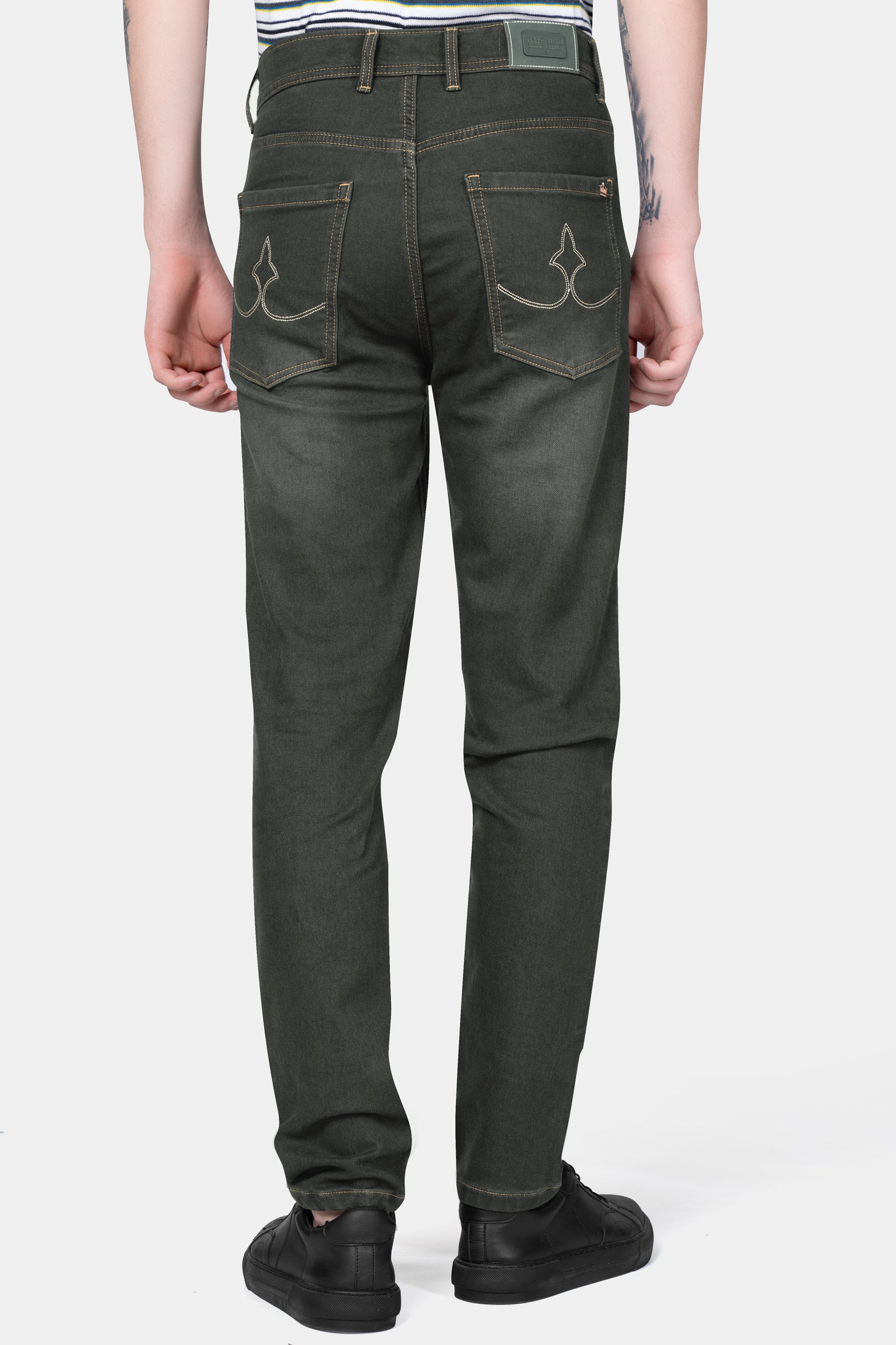 Tuatara Gray Whiskering Wash Denim