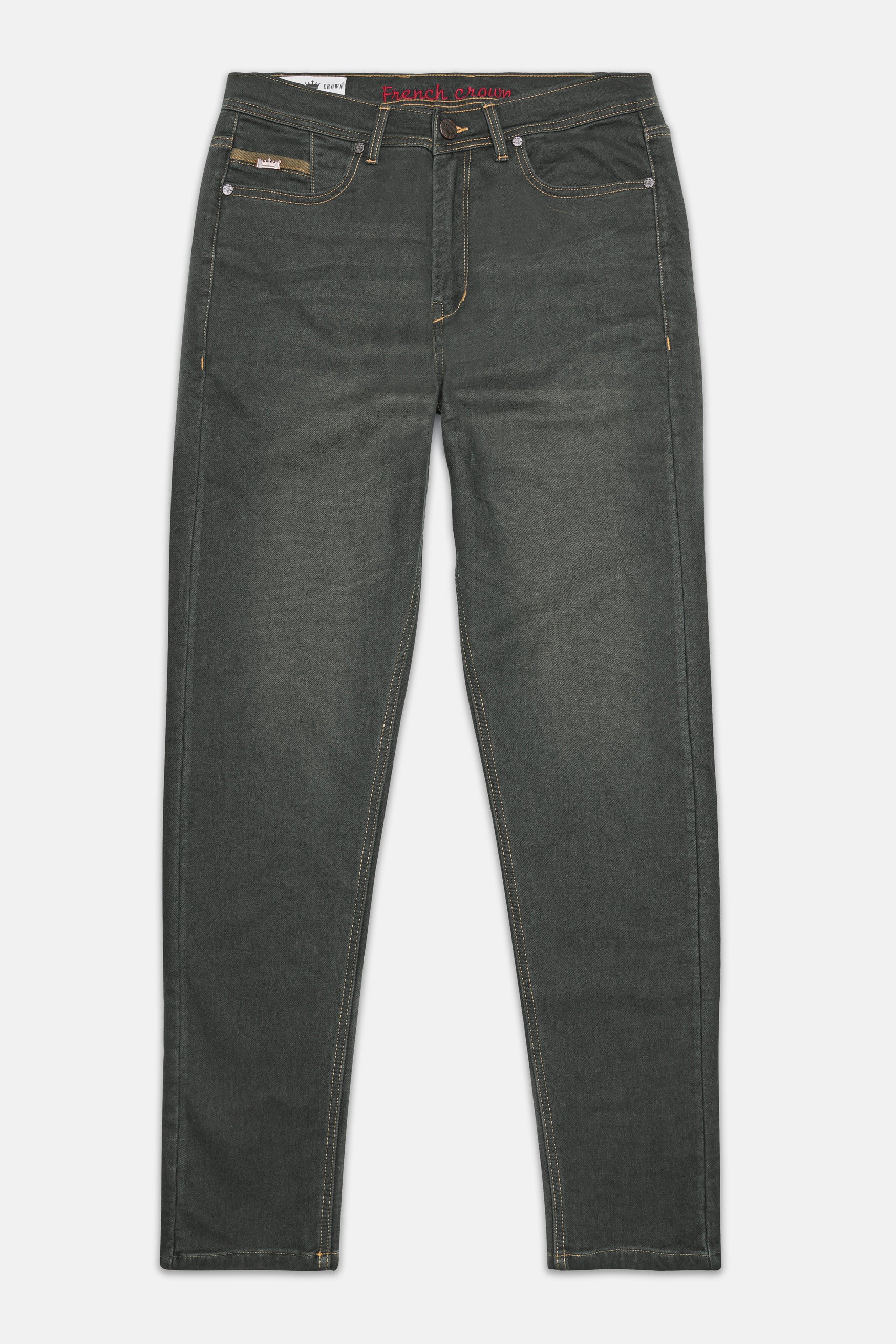Tuatara Gray Whiskering Wash Denim
