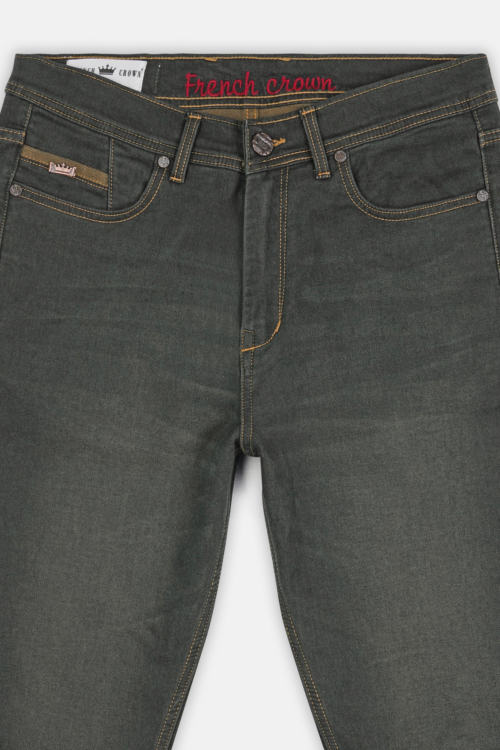 Tuatara Gray Whiskering Wash Denim