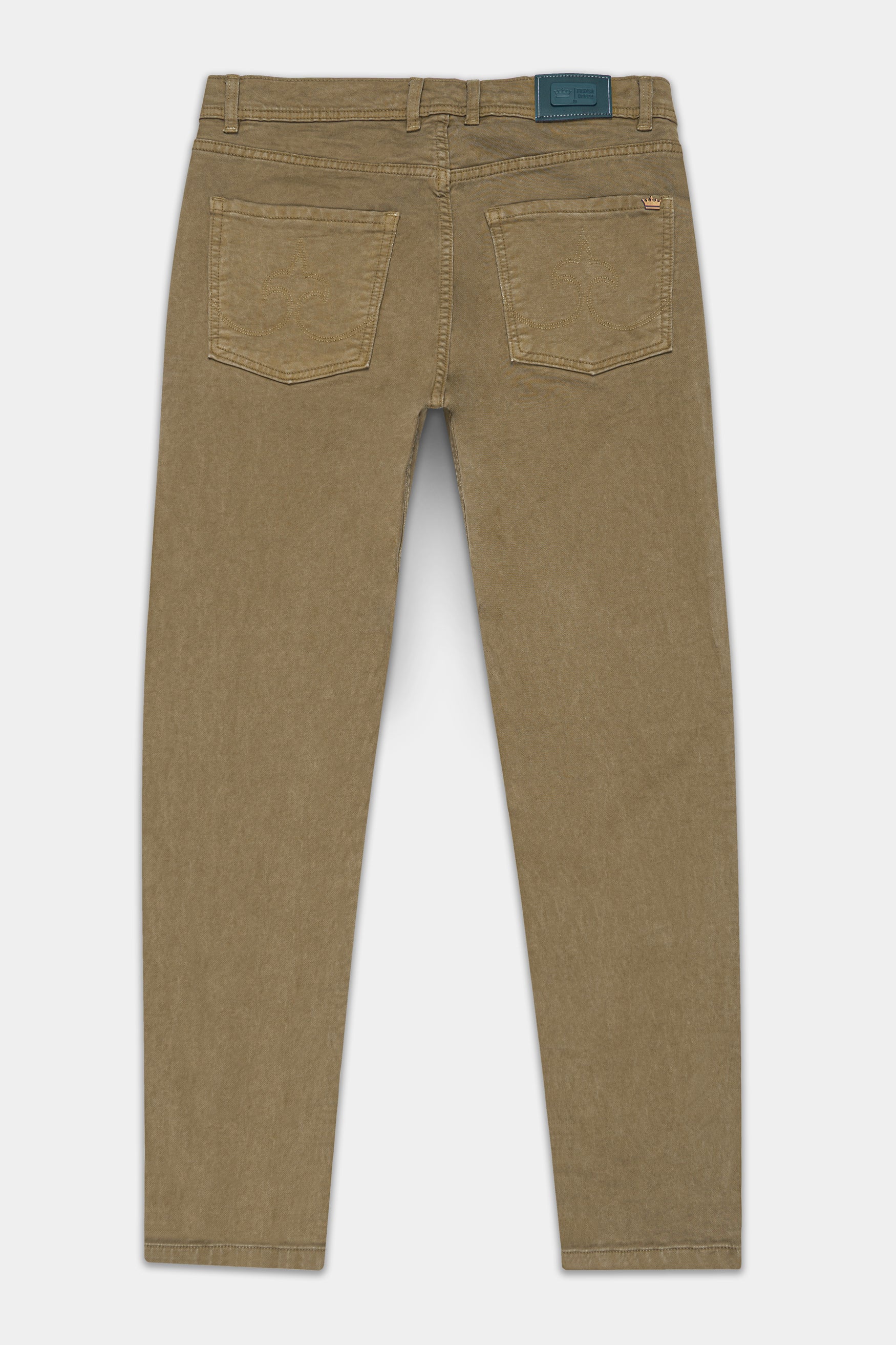 Shadow Khaki Clean Look Stretchable Denim