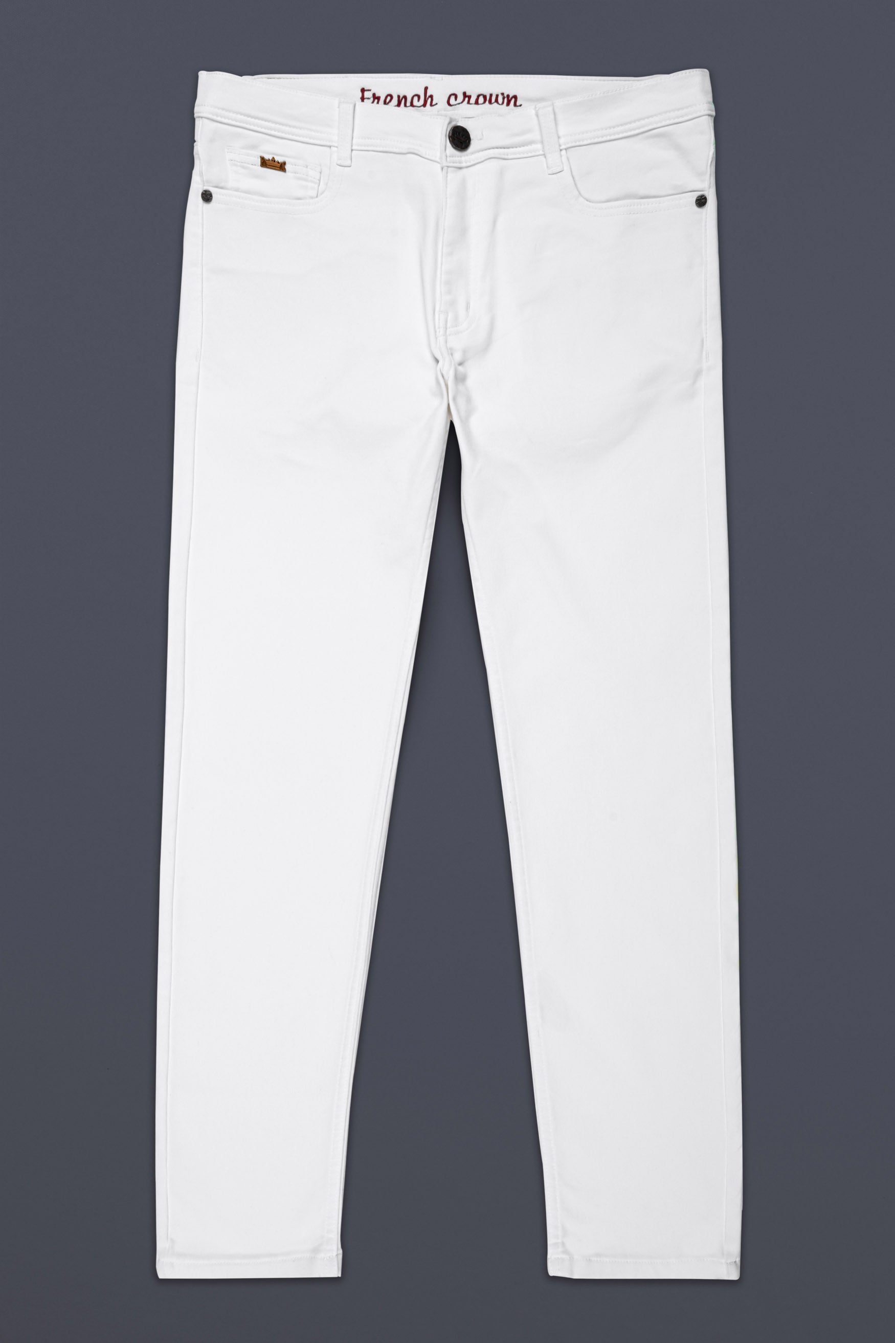 Bright White Clean Look Stretchable Denim