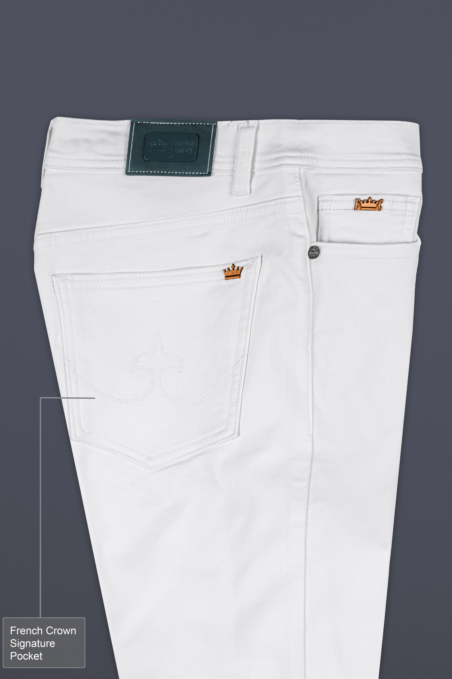 Bright White Clean Look Stretchable Denim